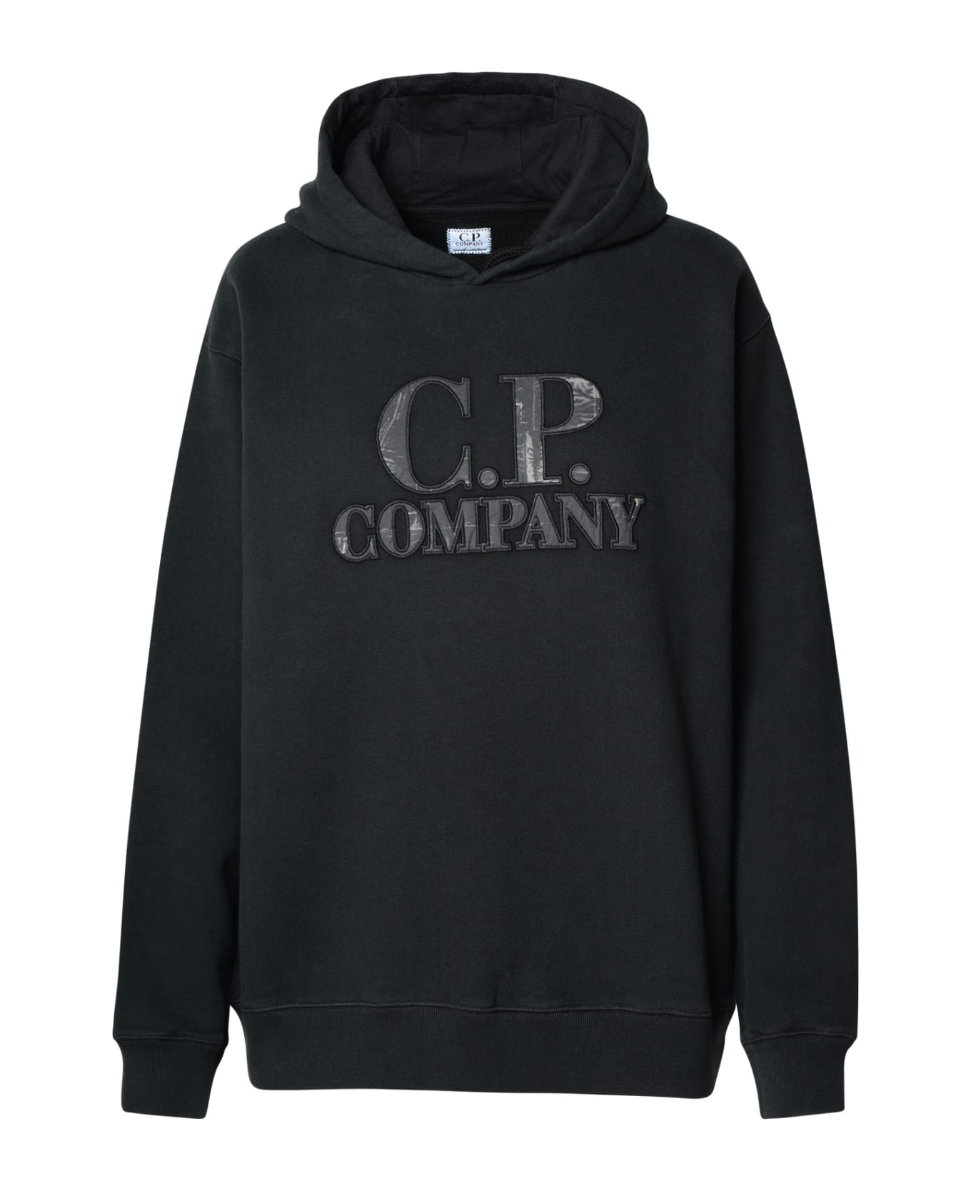 C.P. Company Black Cotton Hoodie - Black ニットウェア＆スウェットシャツ