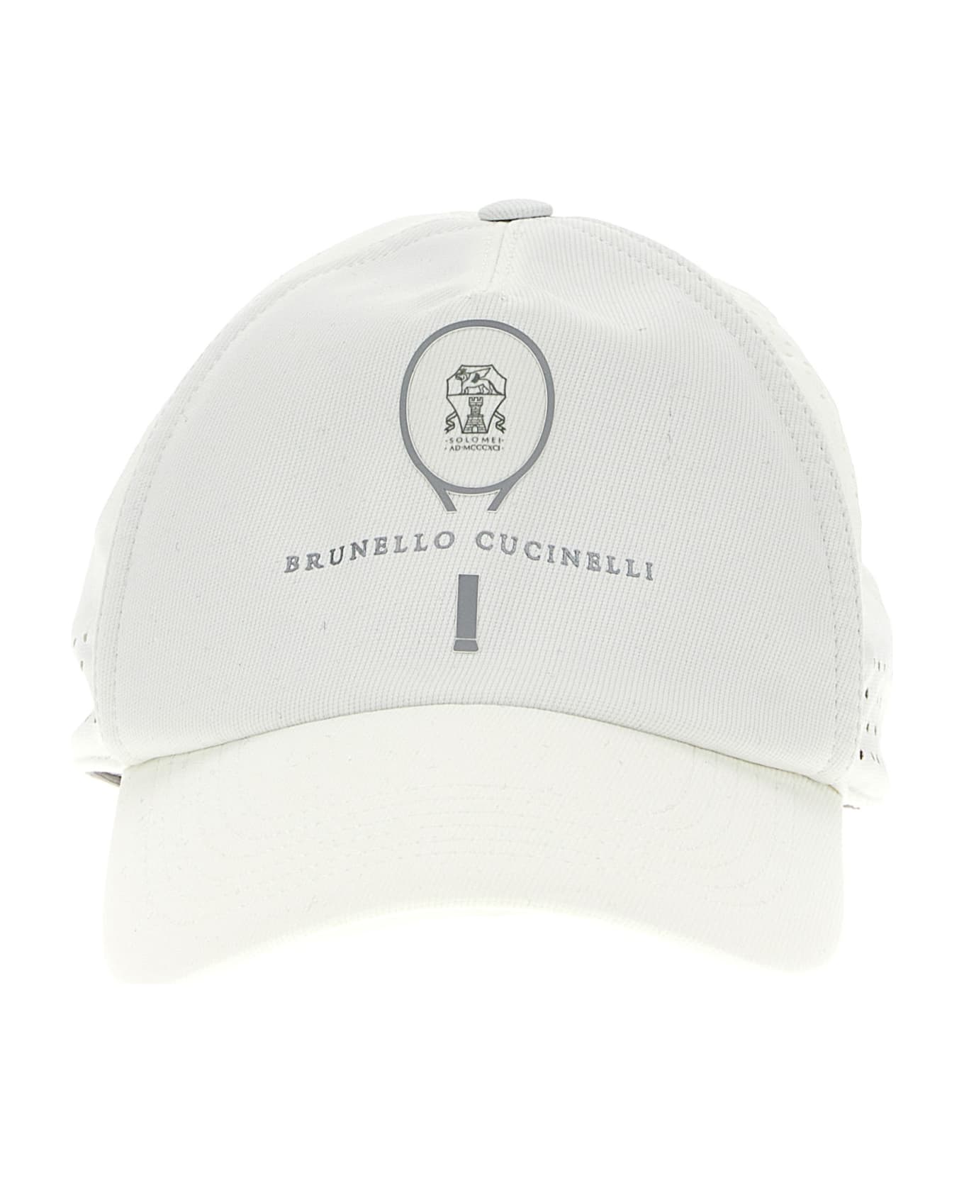 Brunello Cucinelli 'slam' Baseball Cap - White 帽子