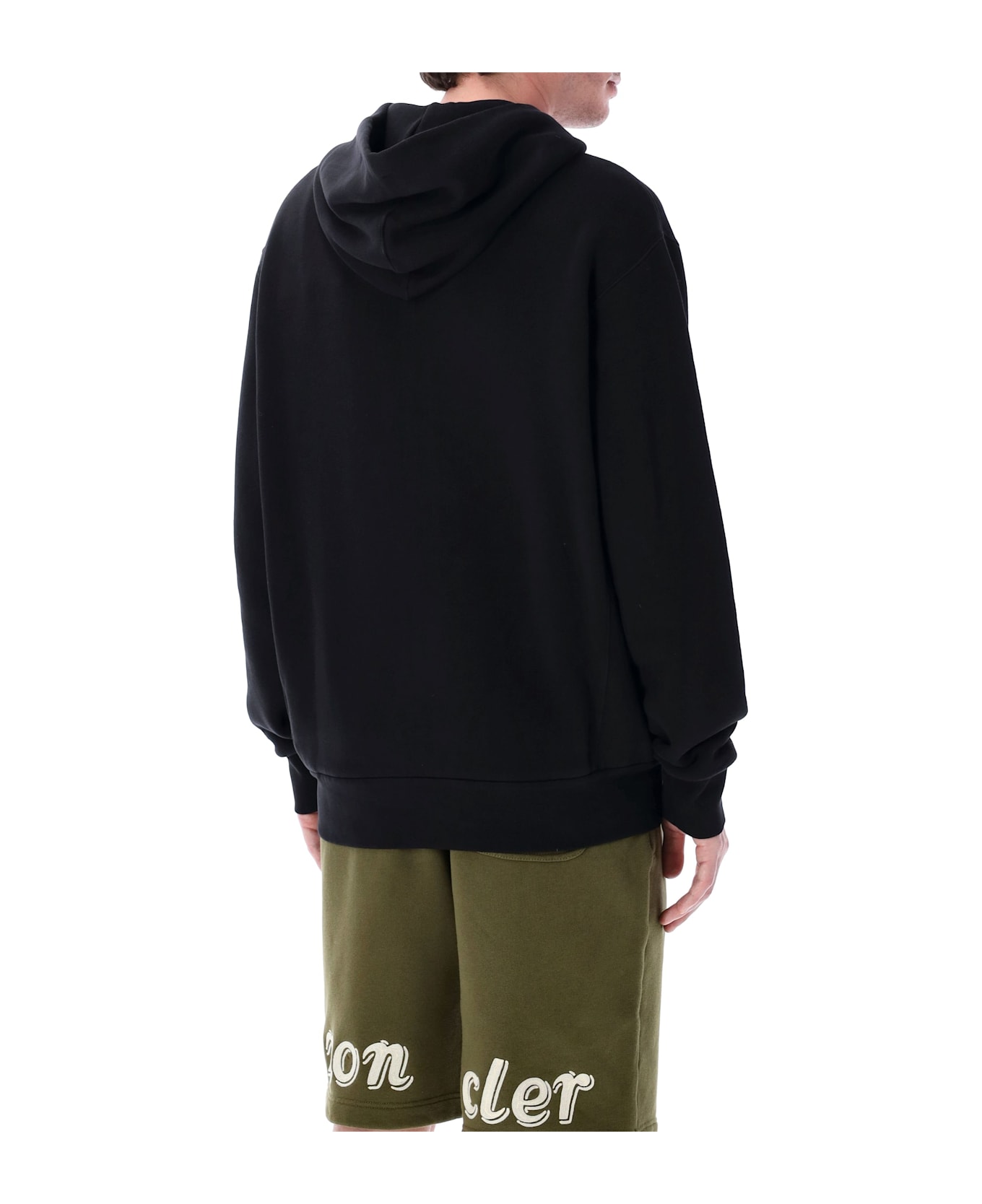 Moncler Genius Zip-up Cotton Hoodie - BLACK