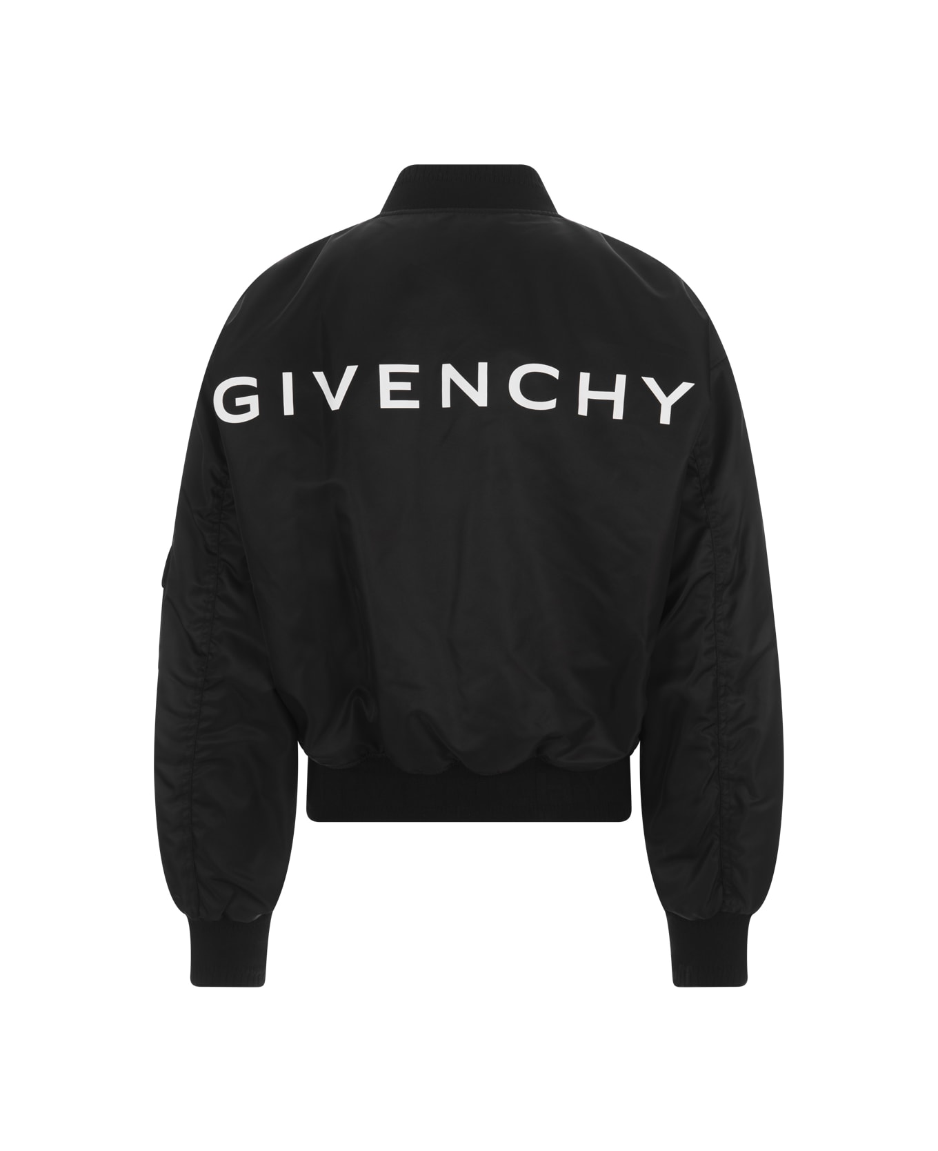 Givenchy Black Givenchy Bomber Jacket With Pocket Detail - Black