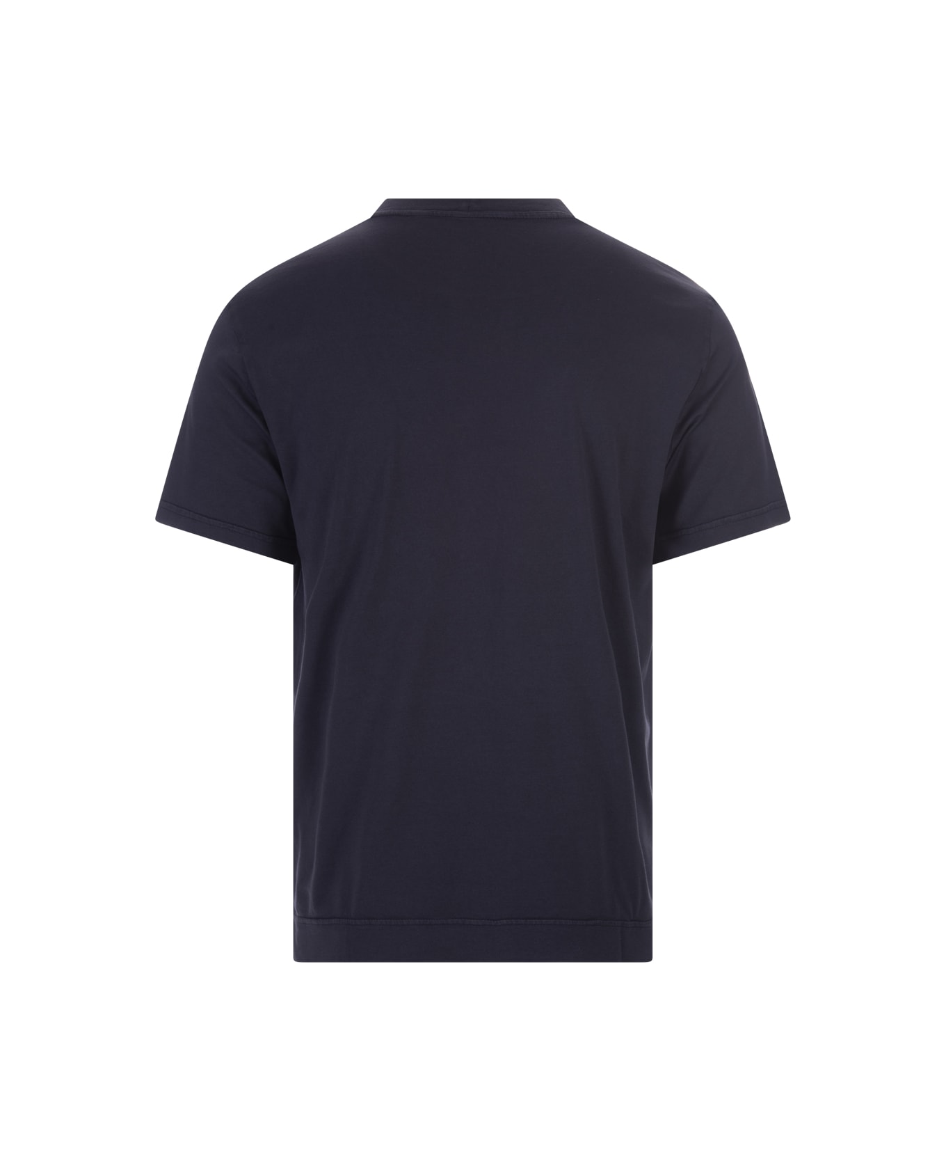 Fedeli Basic T-shirt In Night Blue Giza Jersey - Blue シャツ