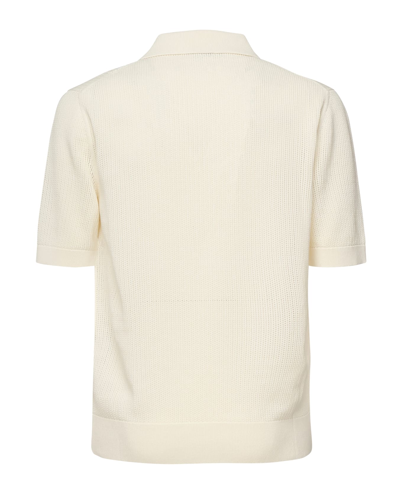 Dolce 
Gabbana Short-sleeved Cotton Polo-shirt - White