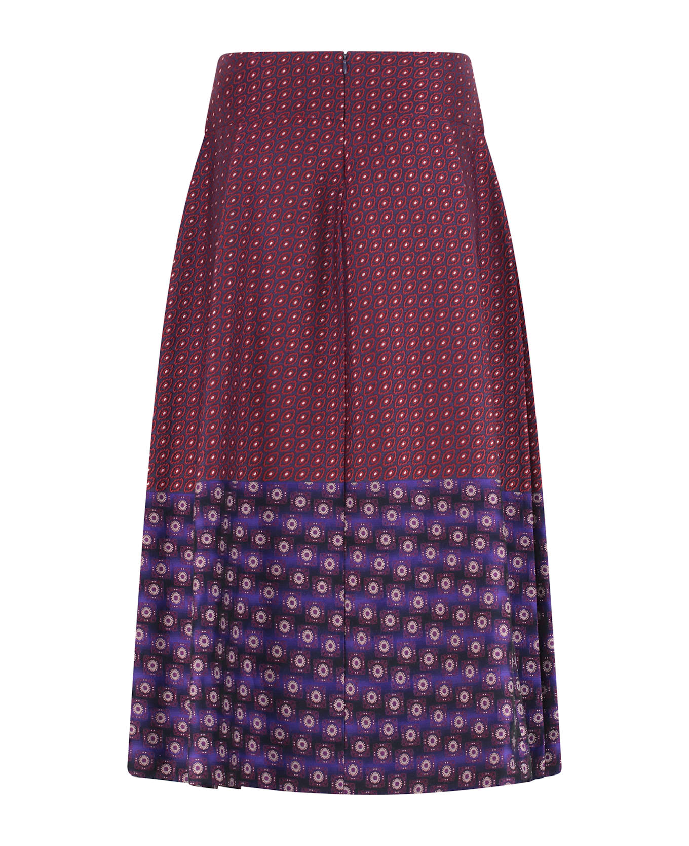 Etro Printed Silk Blend Skirt - Multicolor