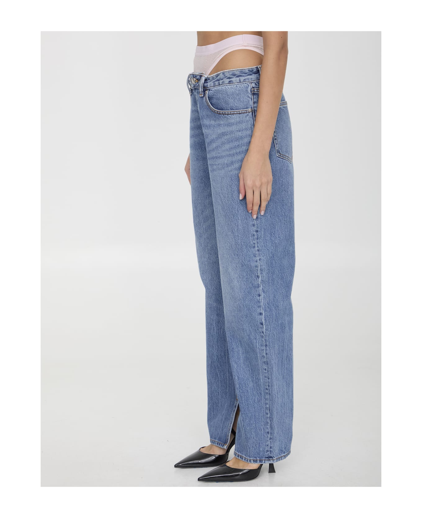 Alexander Wang Straight Leg Jeans - PURPLE