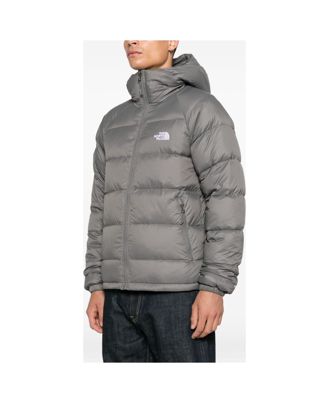 The North Face Zip-up Coat With Hood - Grey
