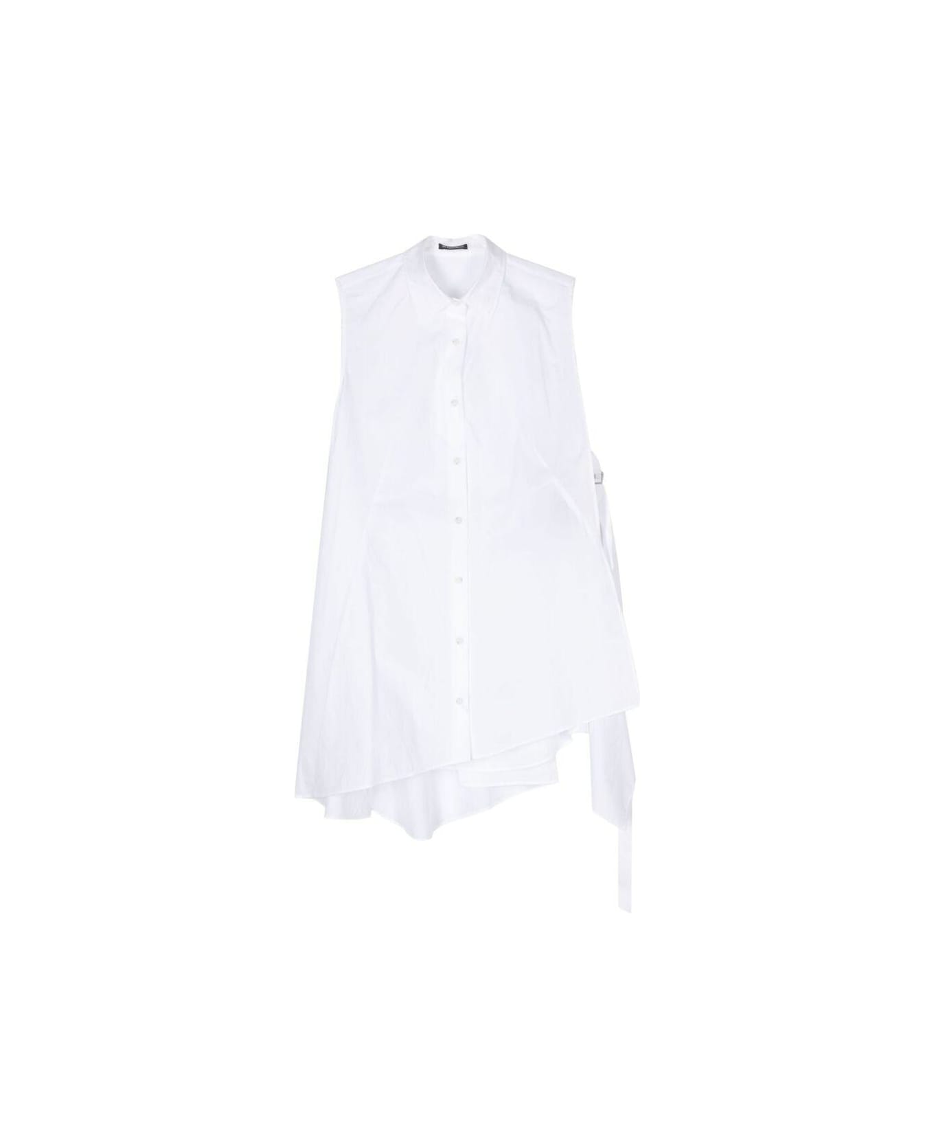 Ann Demeulemeester Sleeveless Shirt - WHITE