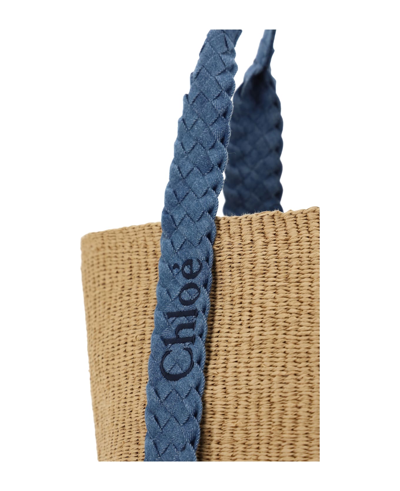 Chloé Woody Shoulder Bag - Denim