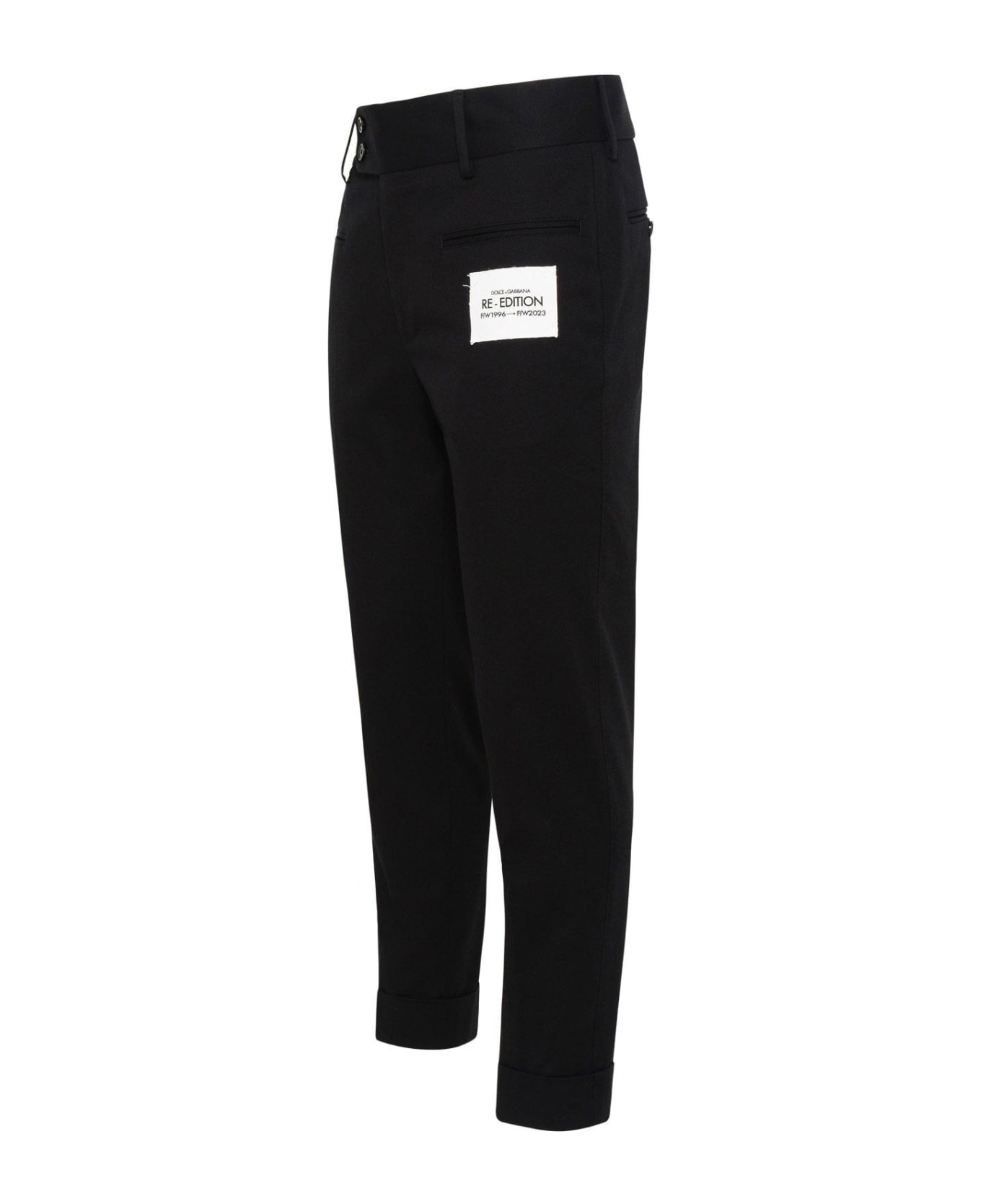 Dolce & Gabbana Stretch Drill Pants - Black