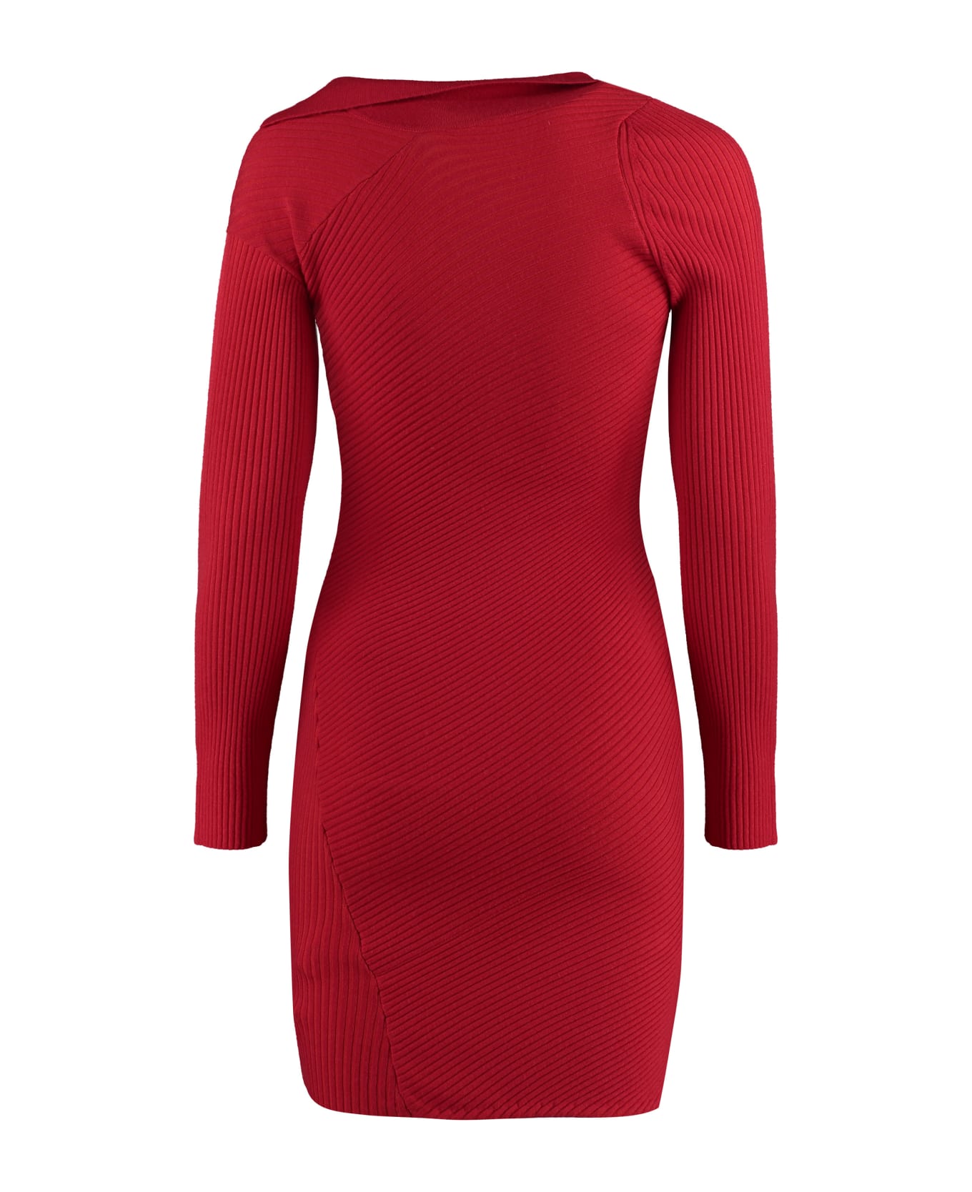Jacquemus Le Robe Maille Colin Knitted Dress - red