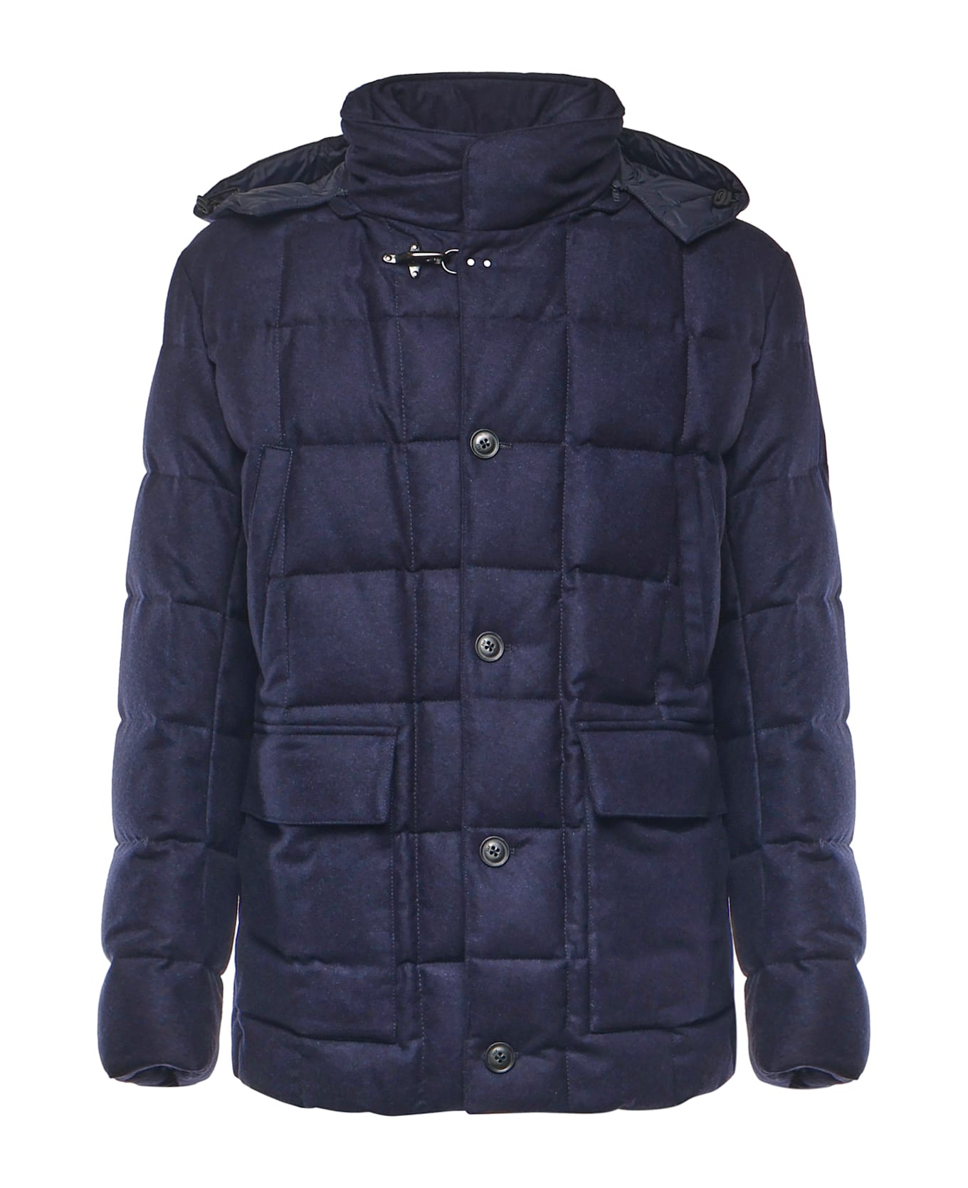 Fay Wool Down Jacket - Blue