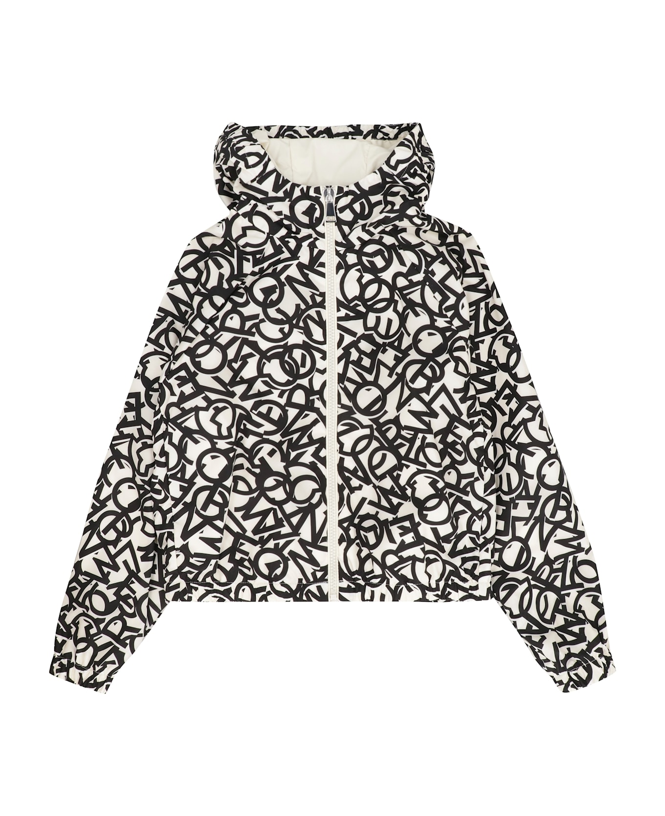 Moncler Maisha Hooded Techno Fabric Raincoat - White