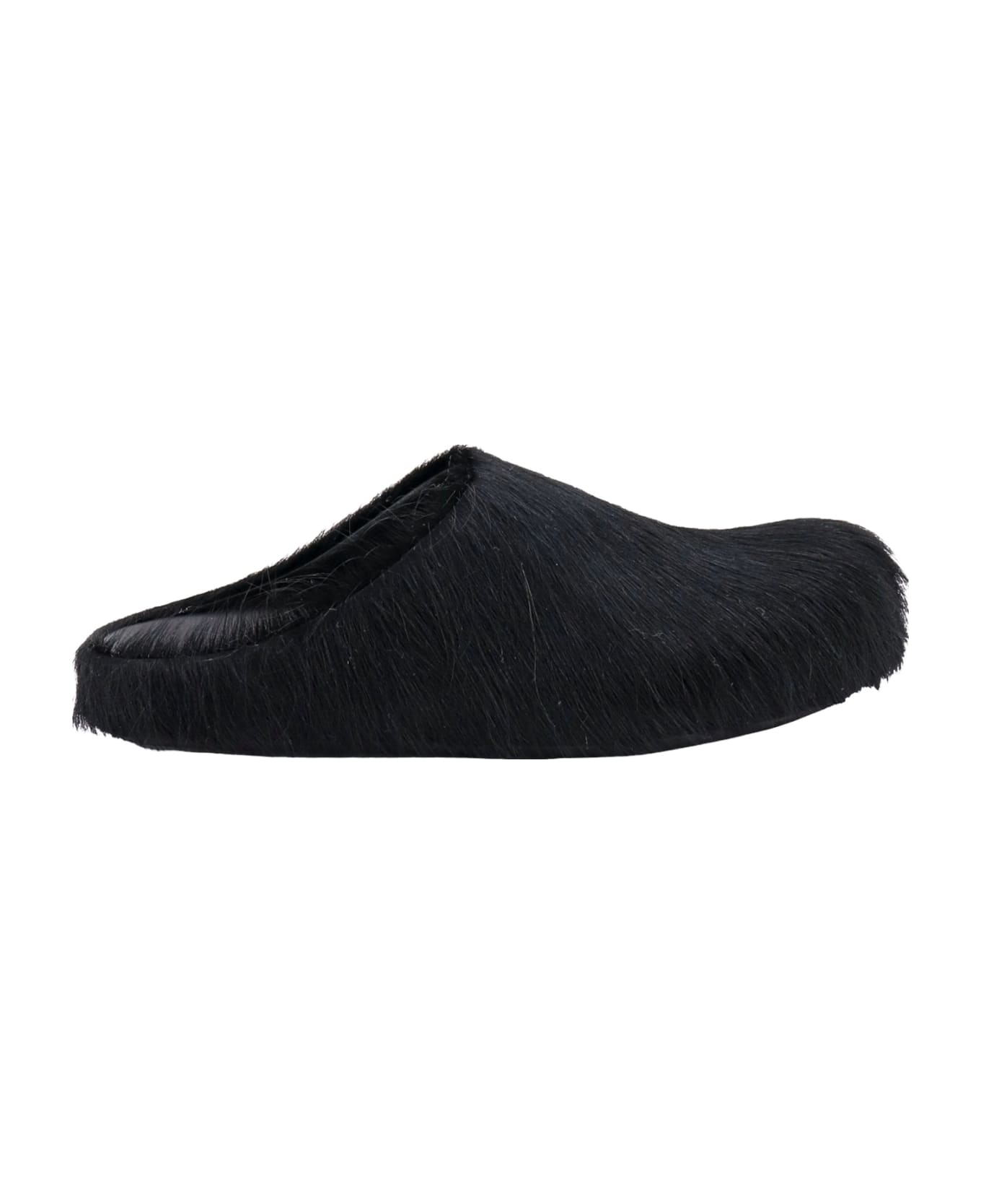 Marni Fur Mule - Black