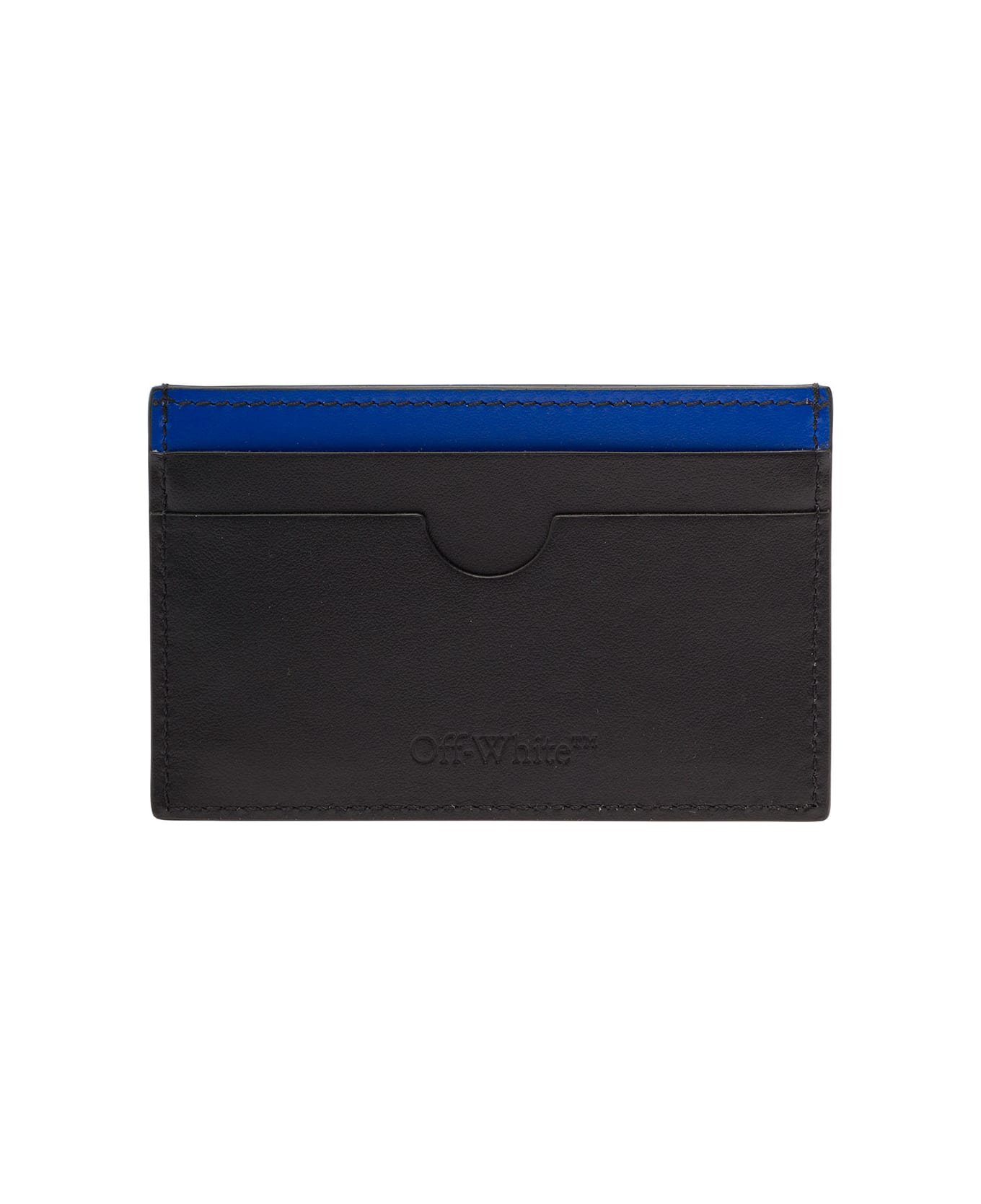 Off-White Jitney Simple Card Case Black Blue - Black