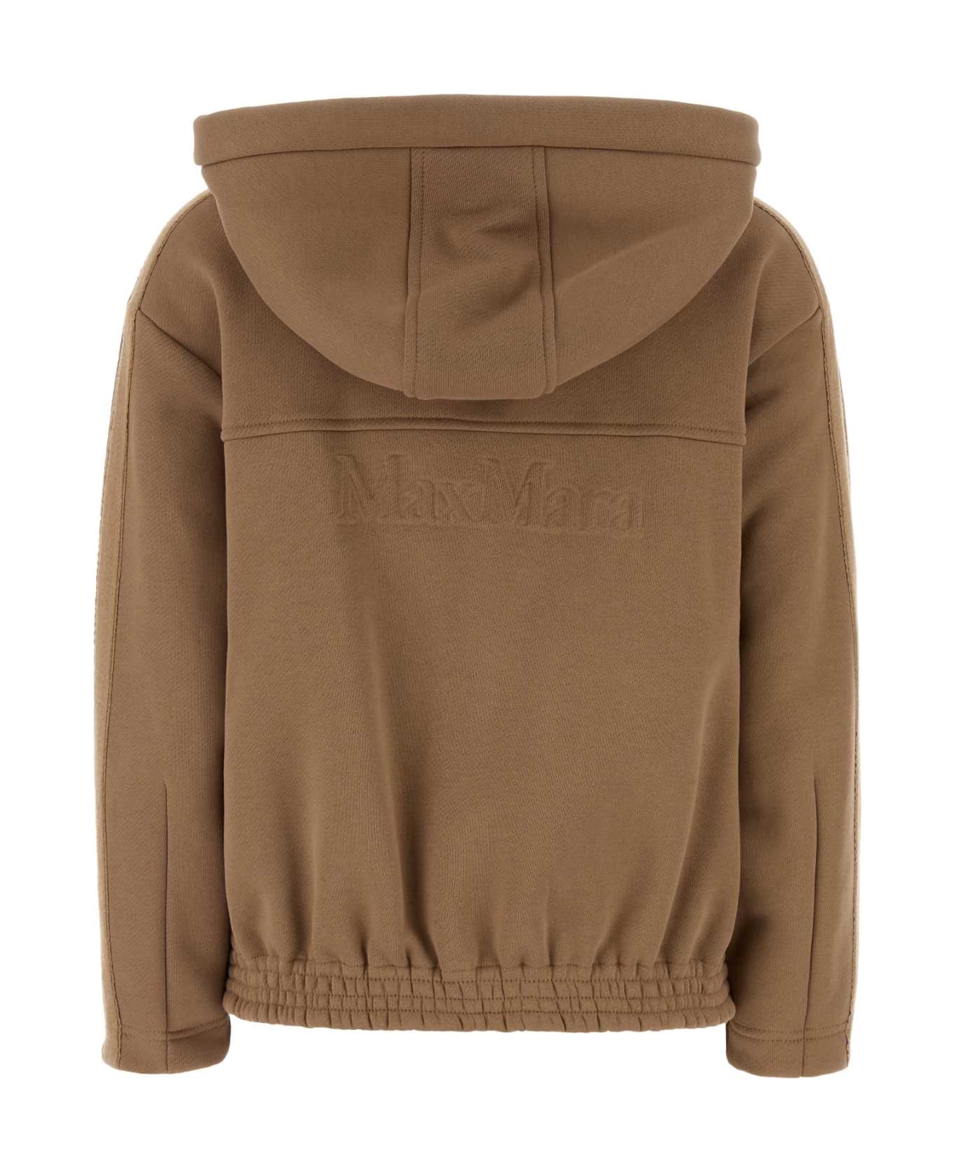 Max Mara Camel Cotton Omelia Sweatshirt - Marrone