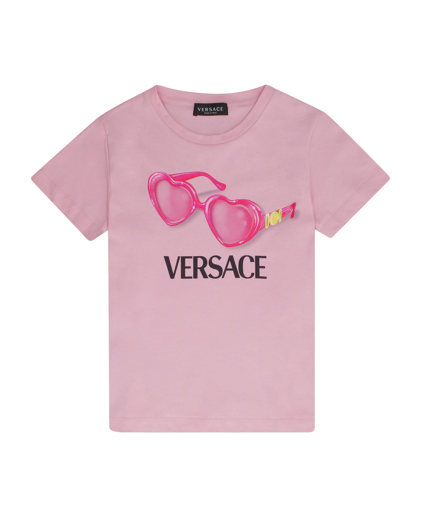 Young Versace Printed Cotton T-shirt - Pink Tシャツ＆ポロシャツ