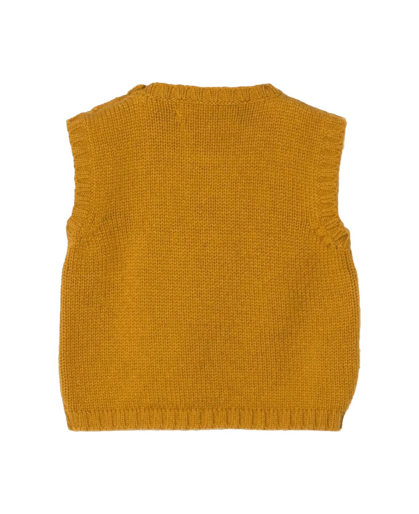 La stupenderia Cashmere Vest - Yellow ニットウェア＆スウェットシャツ