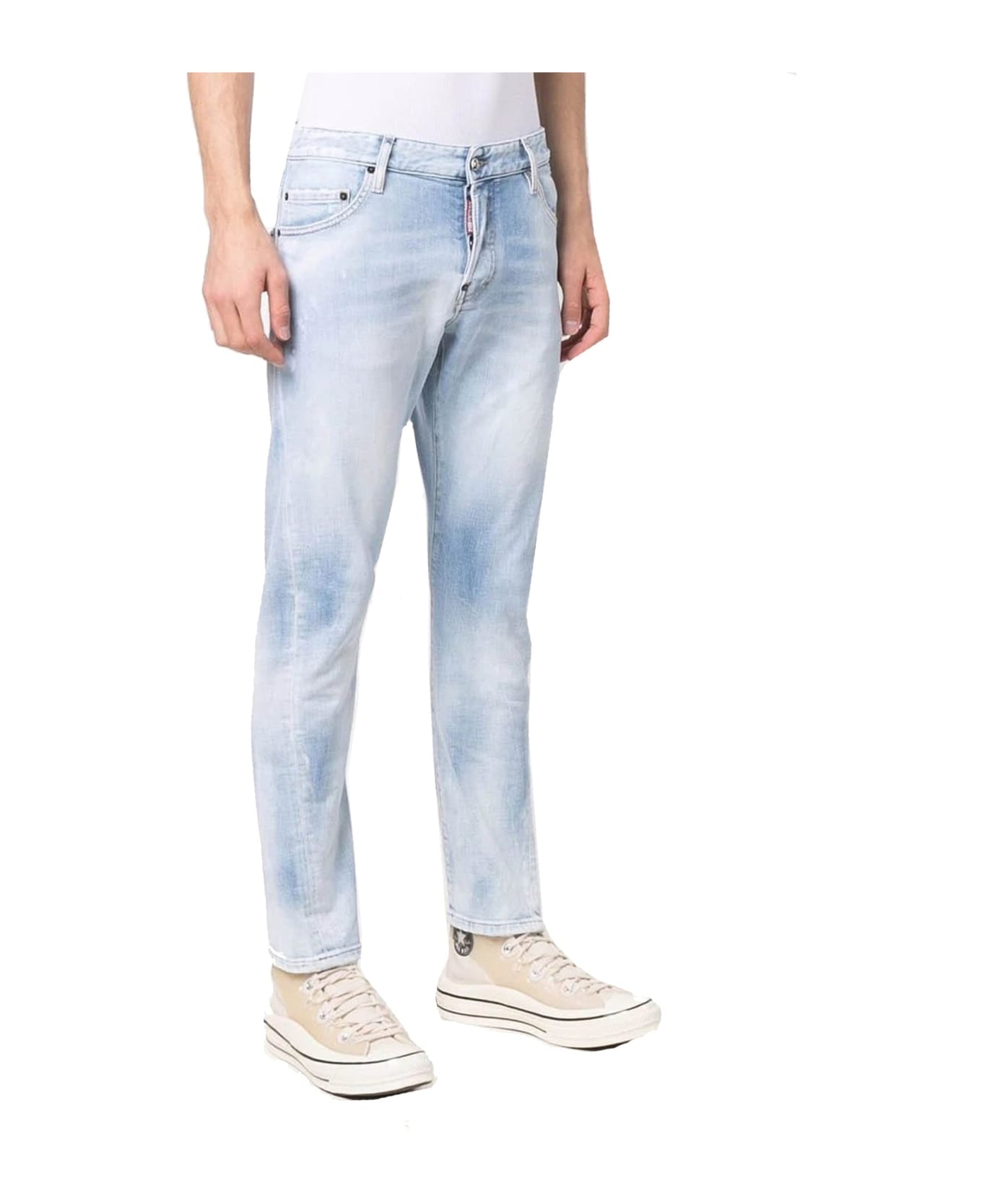 Dsquared2 Cotton Denim Jeans - Blue