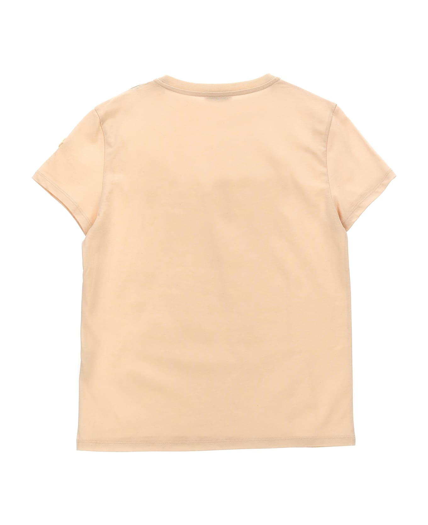 Moncler Logo Embroidery T-shirt - Pink