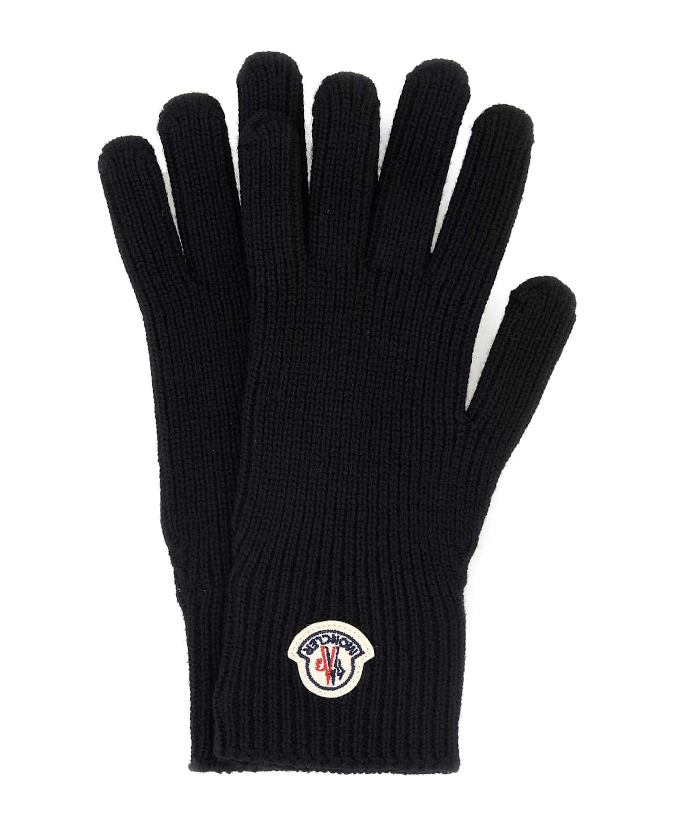Moncler Black Wool Gloves