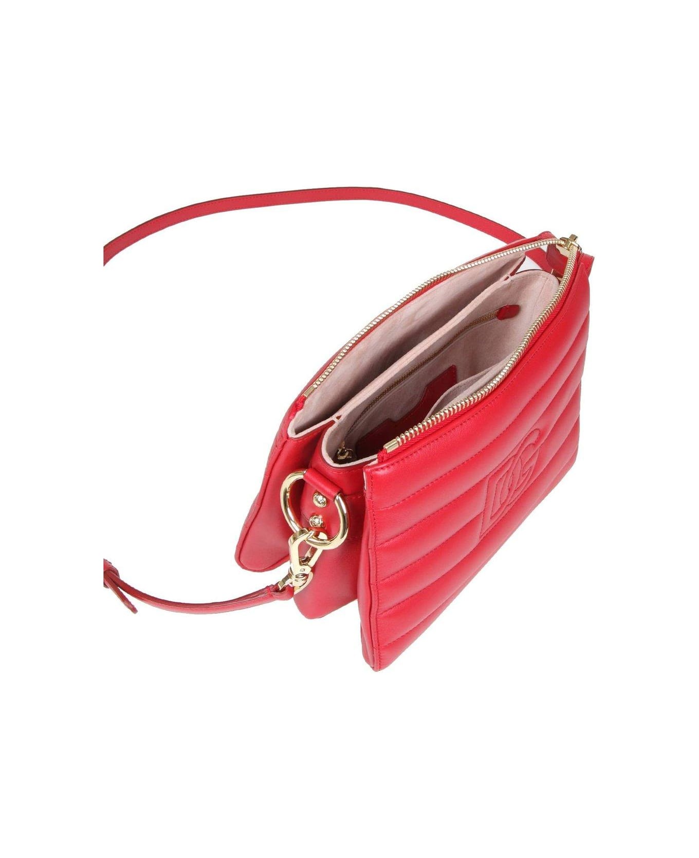 Dolce & Gabbana Dolce && Gabbana Medium Quilted Tris Bag - Red クラッチバッグ