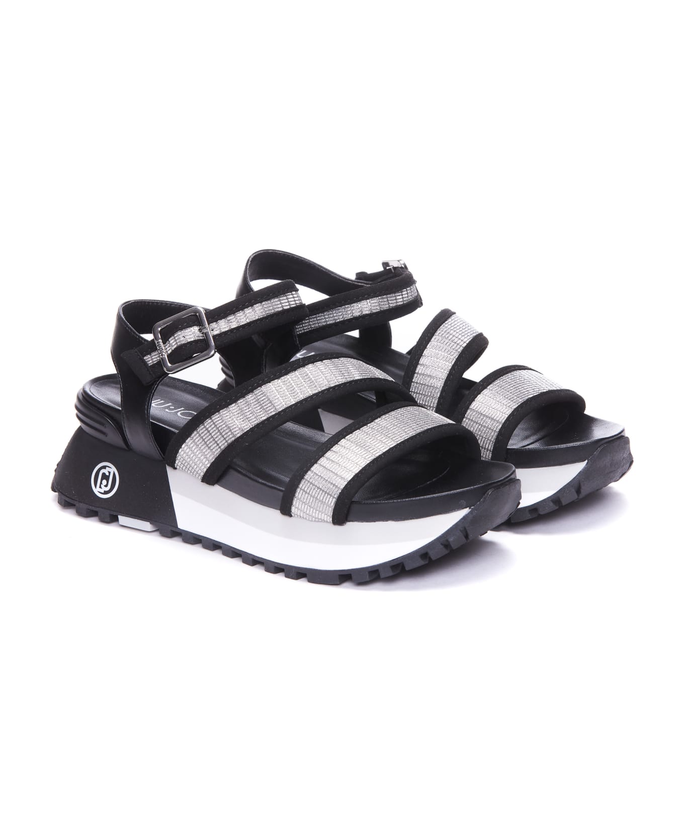 Liu-Jo Platform Glitter Sandals | italist