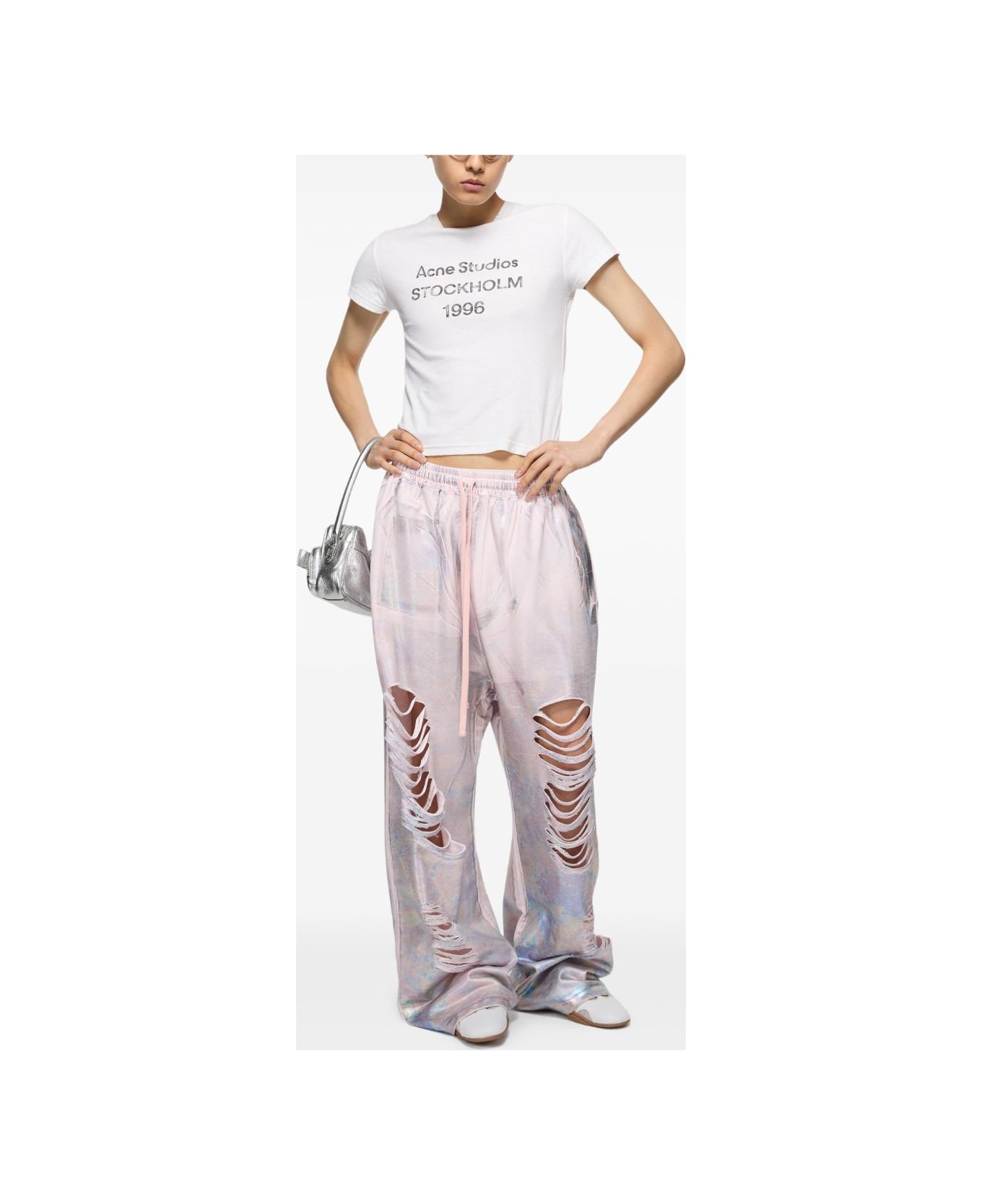 Acne Studios Logo Cotton T-shirt - White