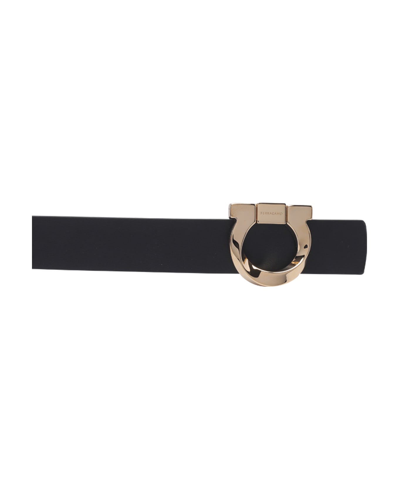 Ferragamo Reversible Gancini Belt - Black