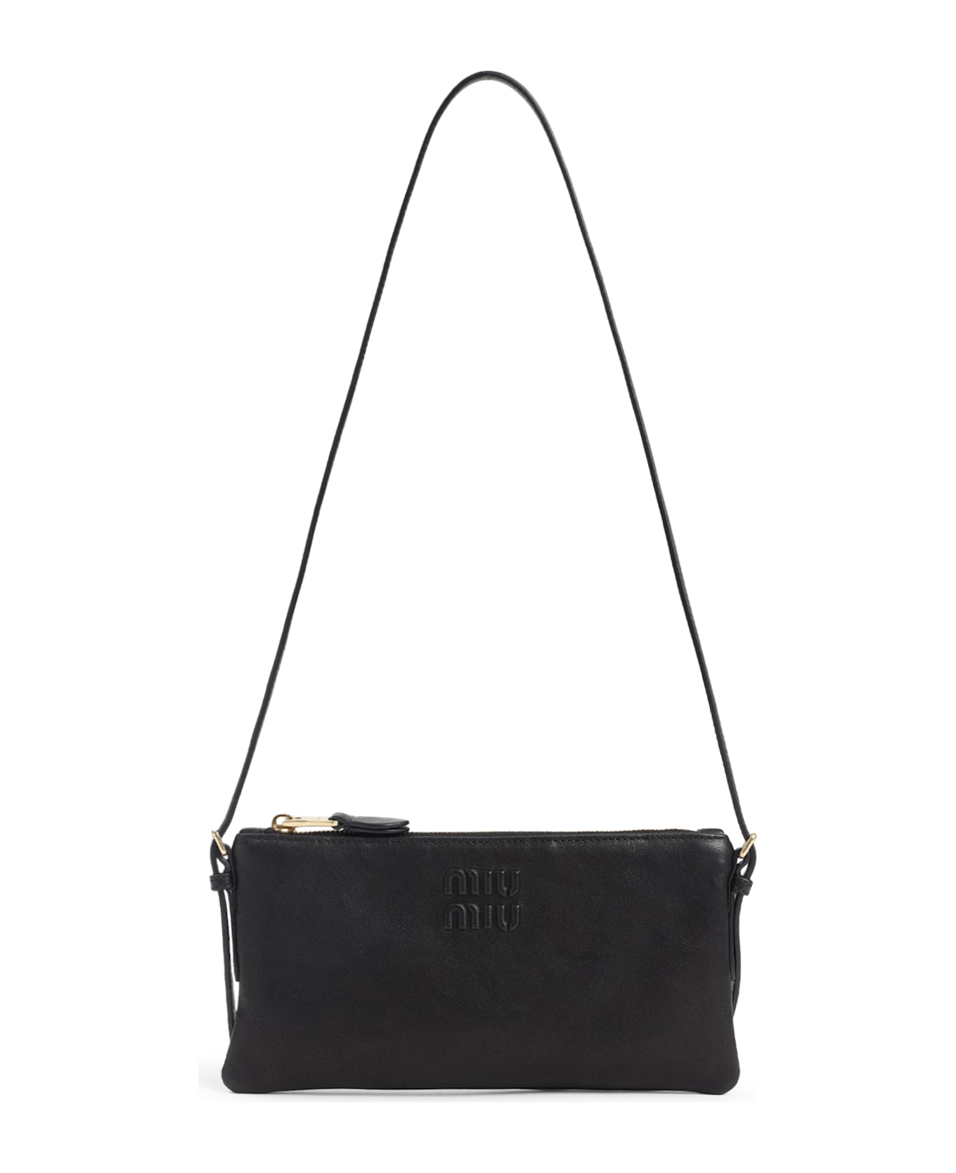 Miu Miu Leather Pouch - Nero