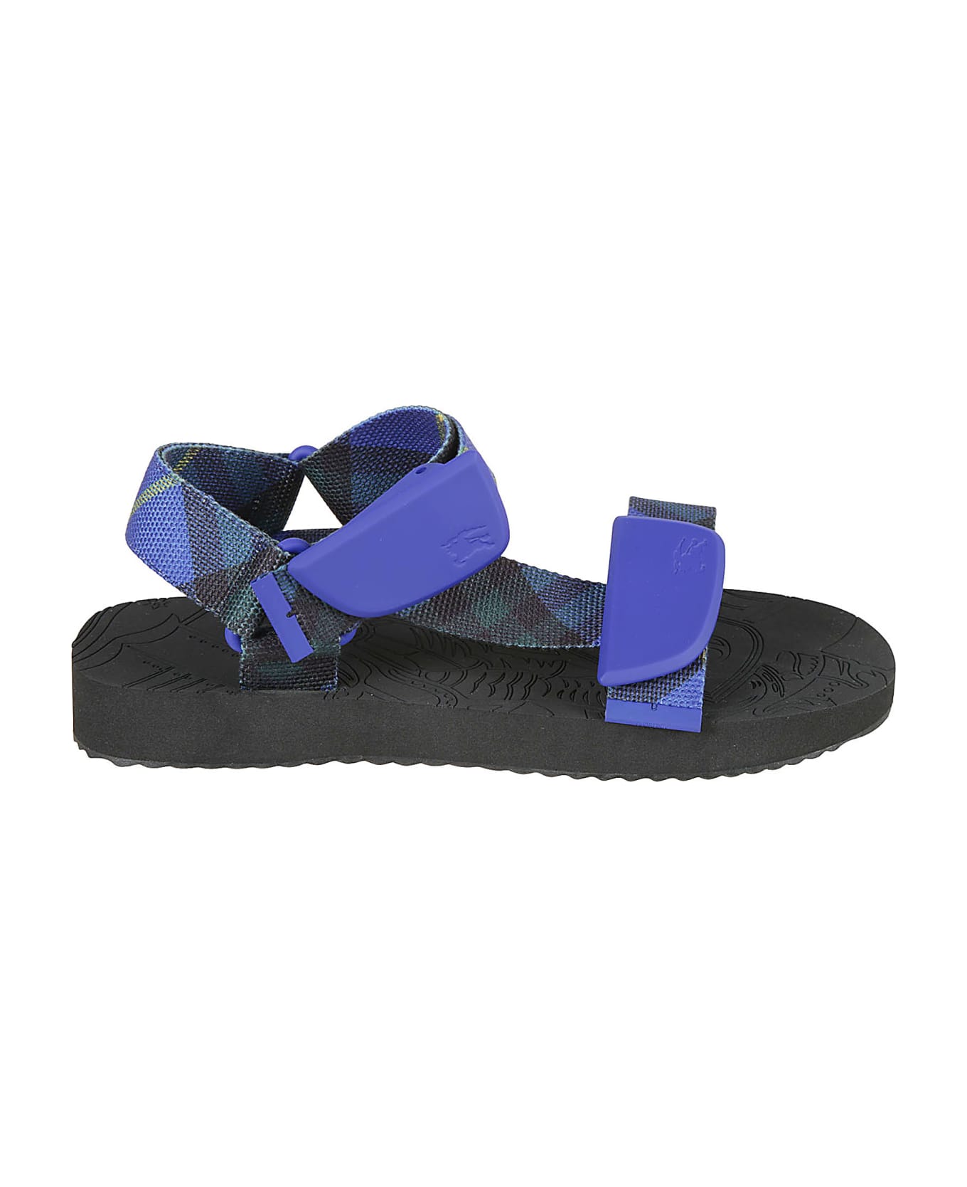 Burberry Thick Platform Sandals - Bright Navy