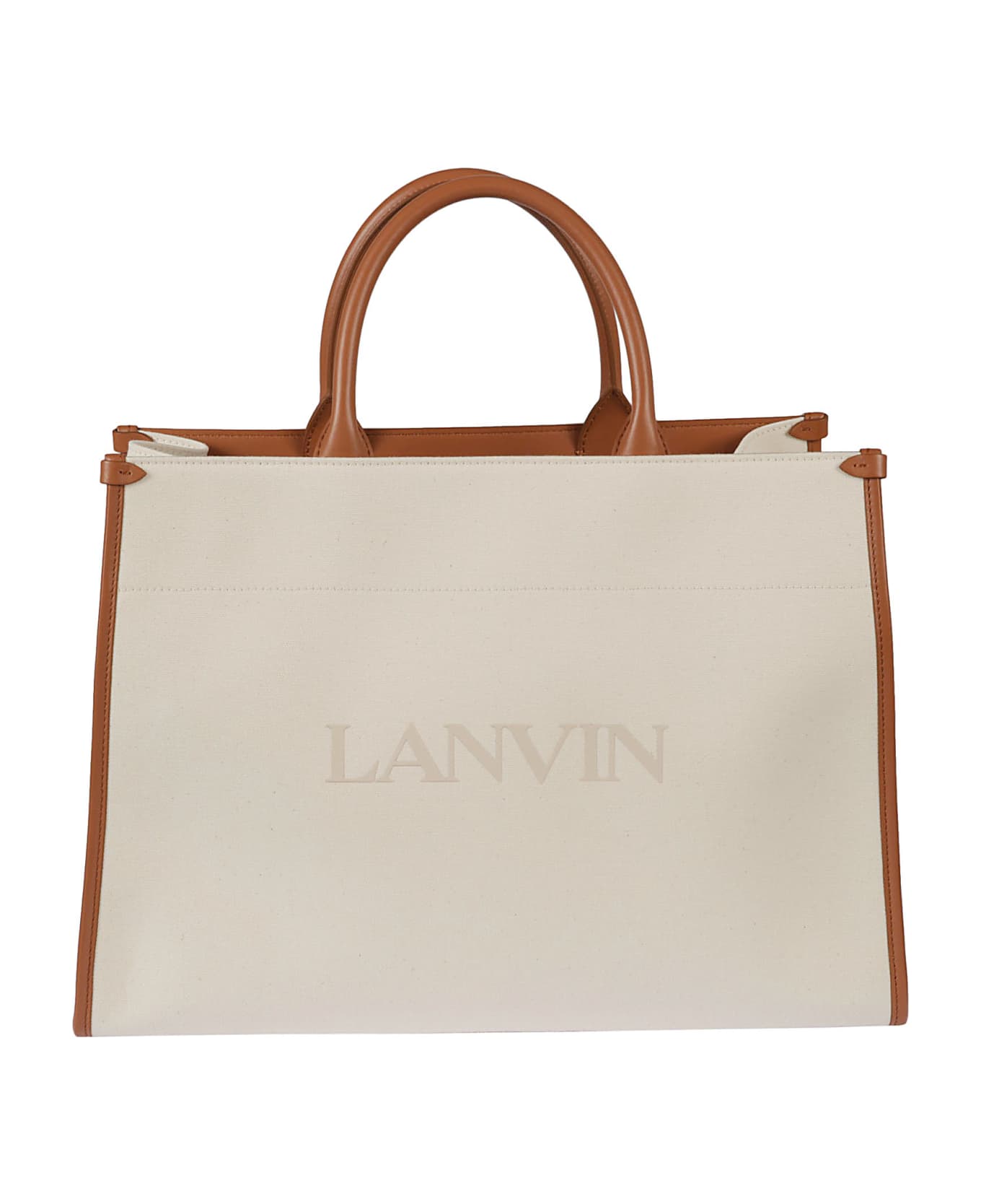 Lanvin Logo Tote - Off-White