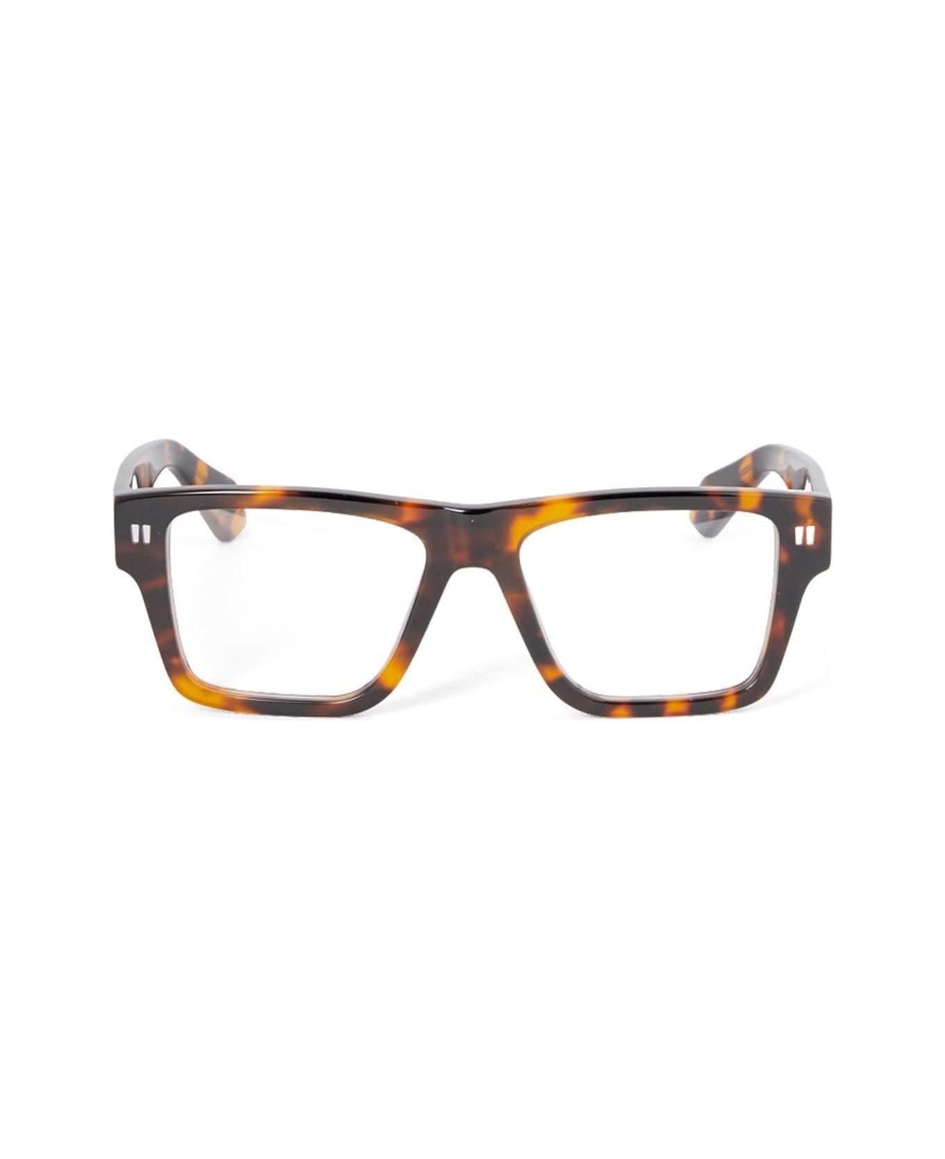Off-White Off White Oerj075 Style 75 6000 Havana Blue Block Glasses - 6000 havana blue block