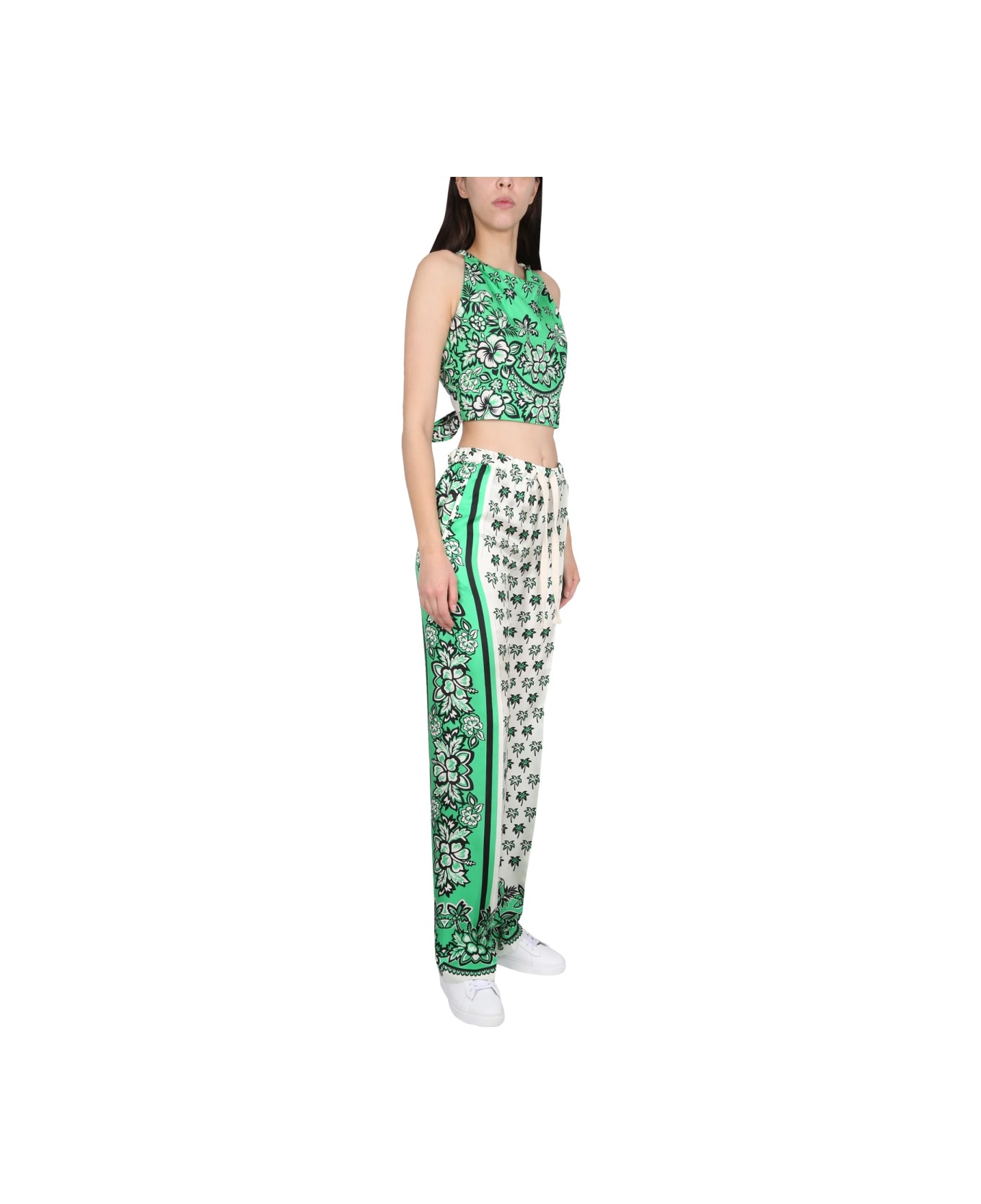 RED Valentino Bandanda Print Pants - WHITE