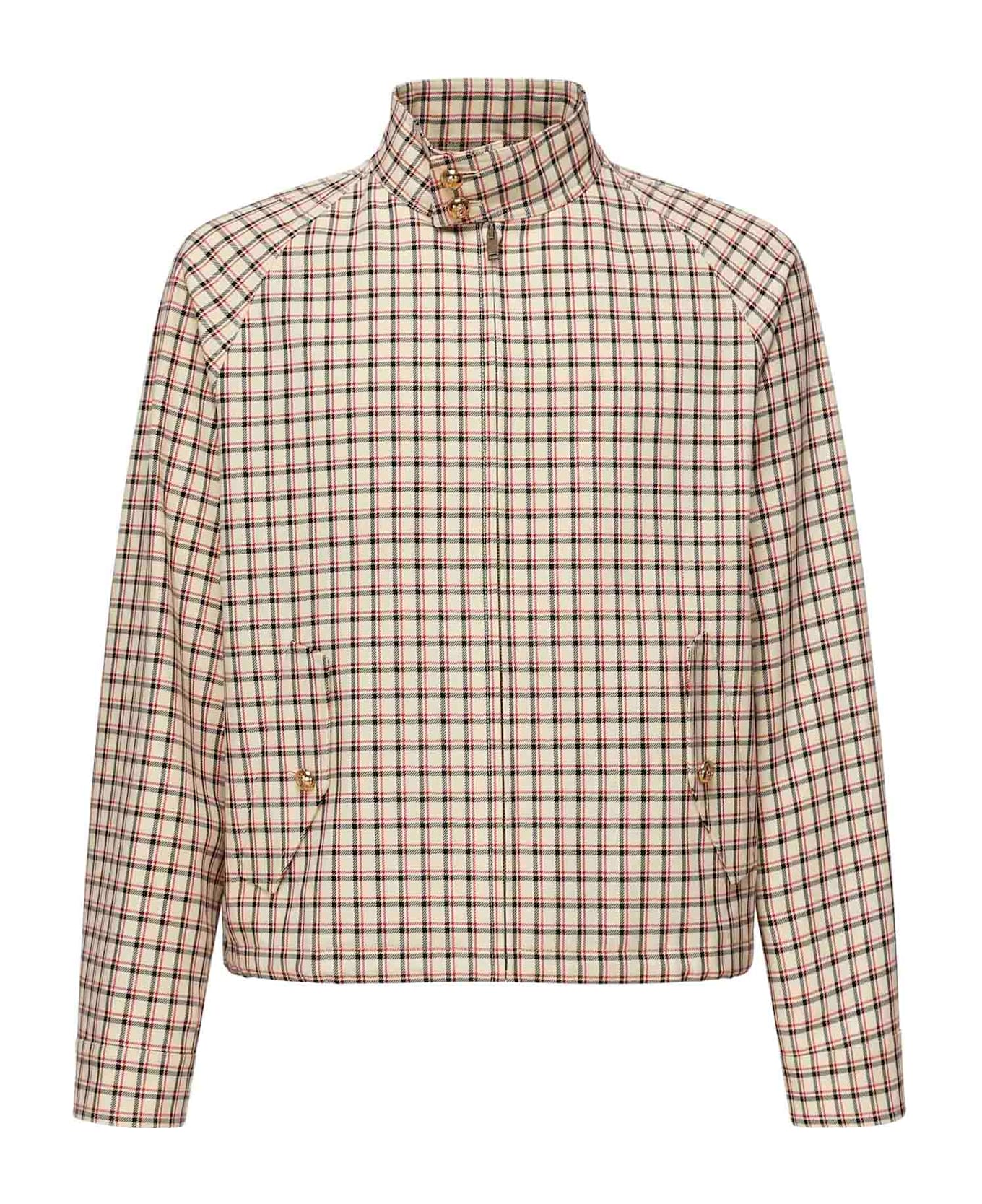 Valentino Garavani Checked Cotton Jacket - Yellow/Black/Red