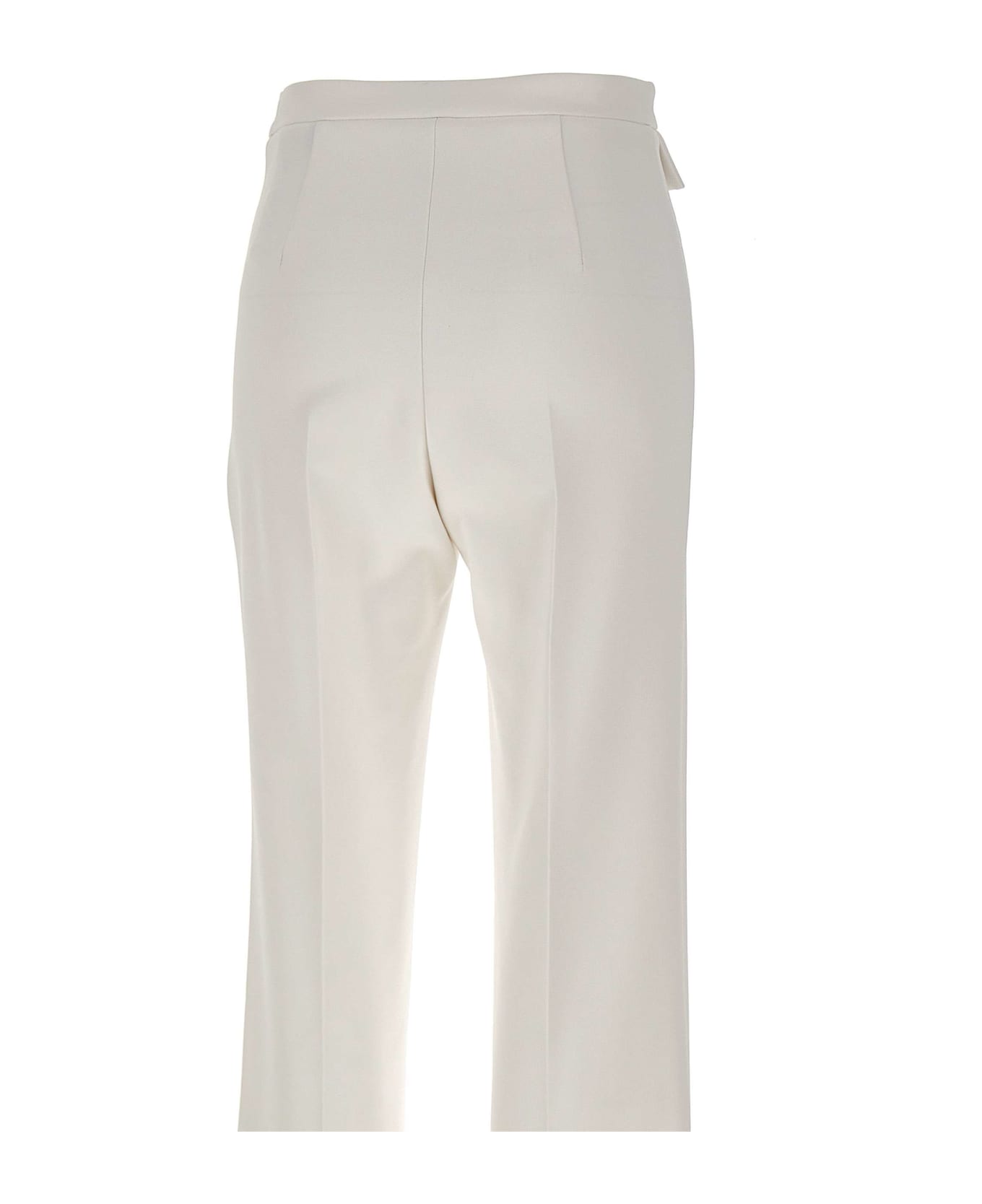 Elisabetta Franchi 'daily' Double Stretch Cr?pe Trousers - WHITE