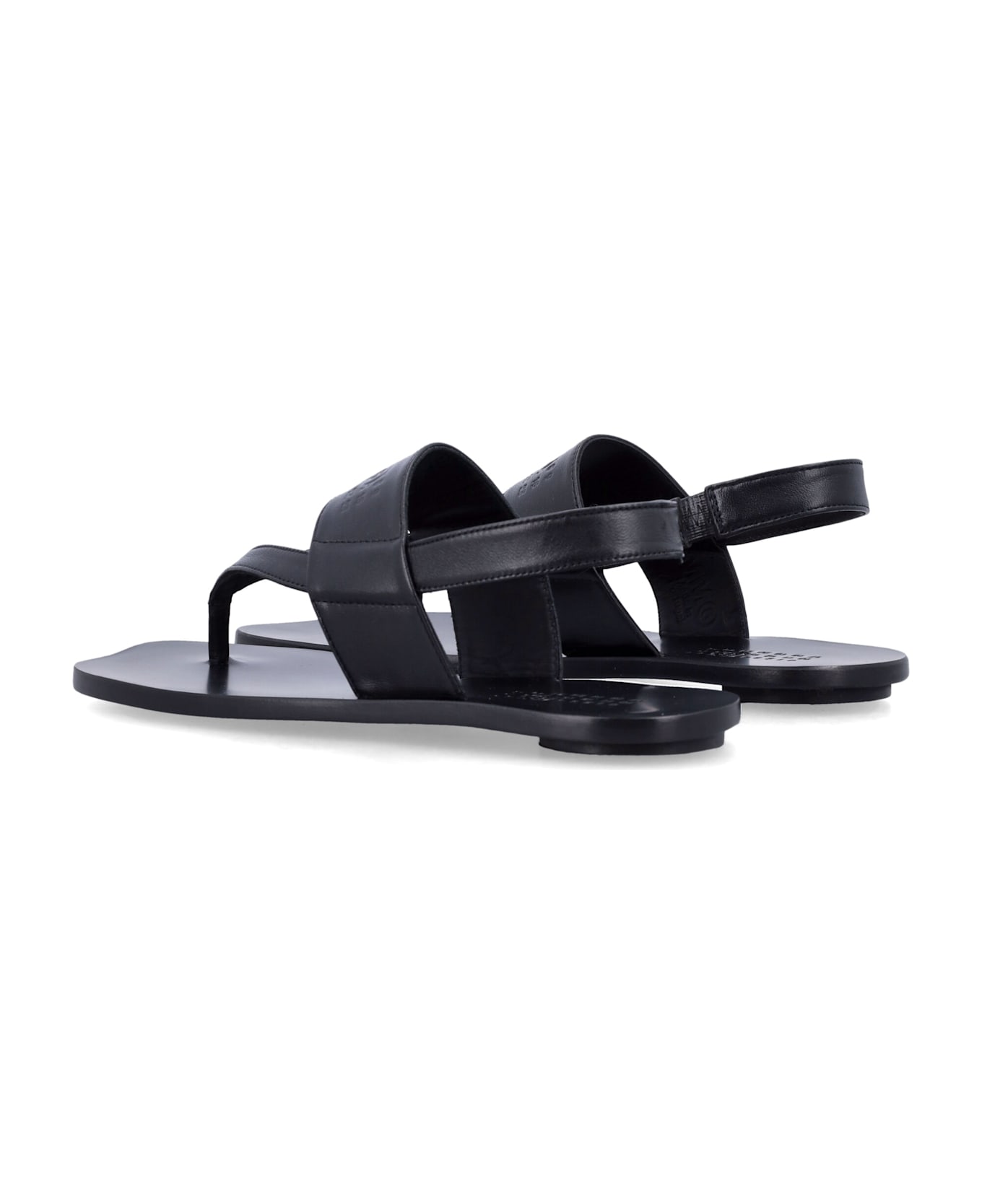 MM6 Maison Margiela Anatomic Thong Sandals - BLACK