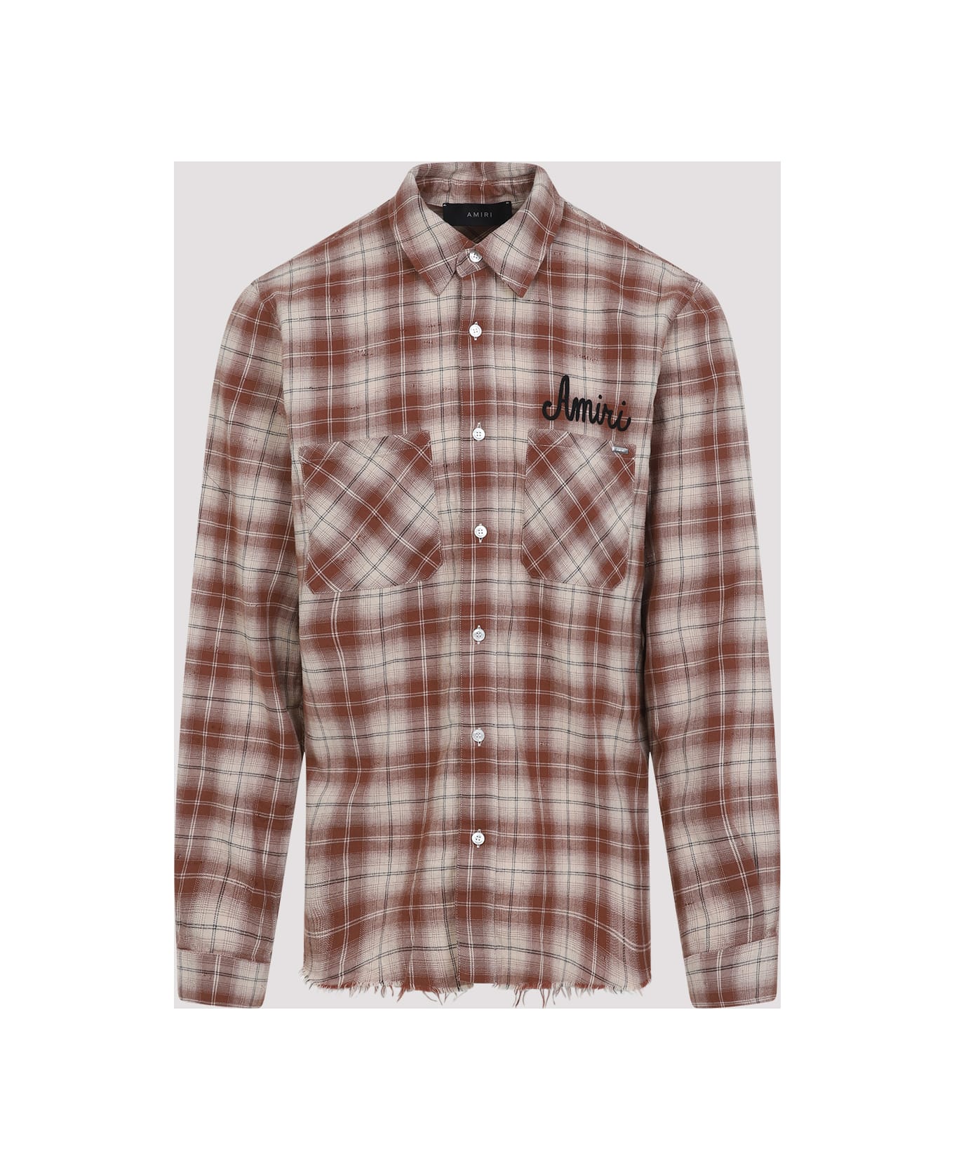 AMIRI Shotgun Flannel Shirt - Chocolate