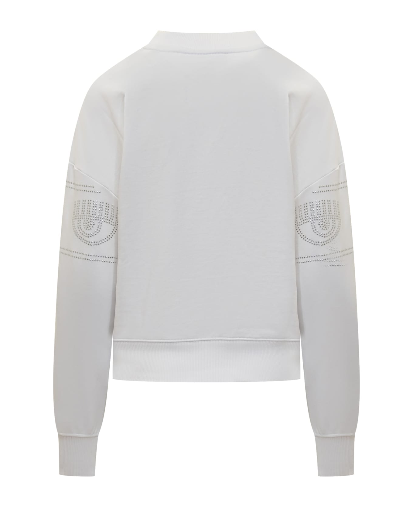 Chiara Ferragni Logomania 317 Sweatshirt - WHITE フリース