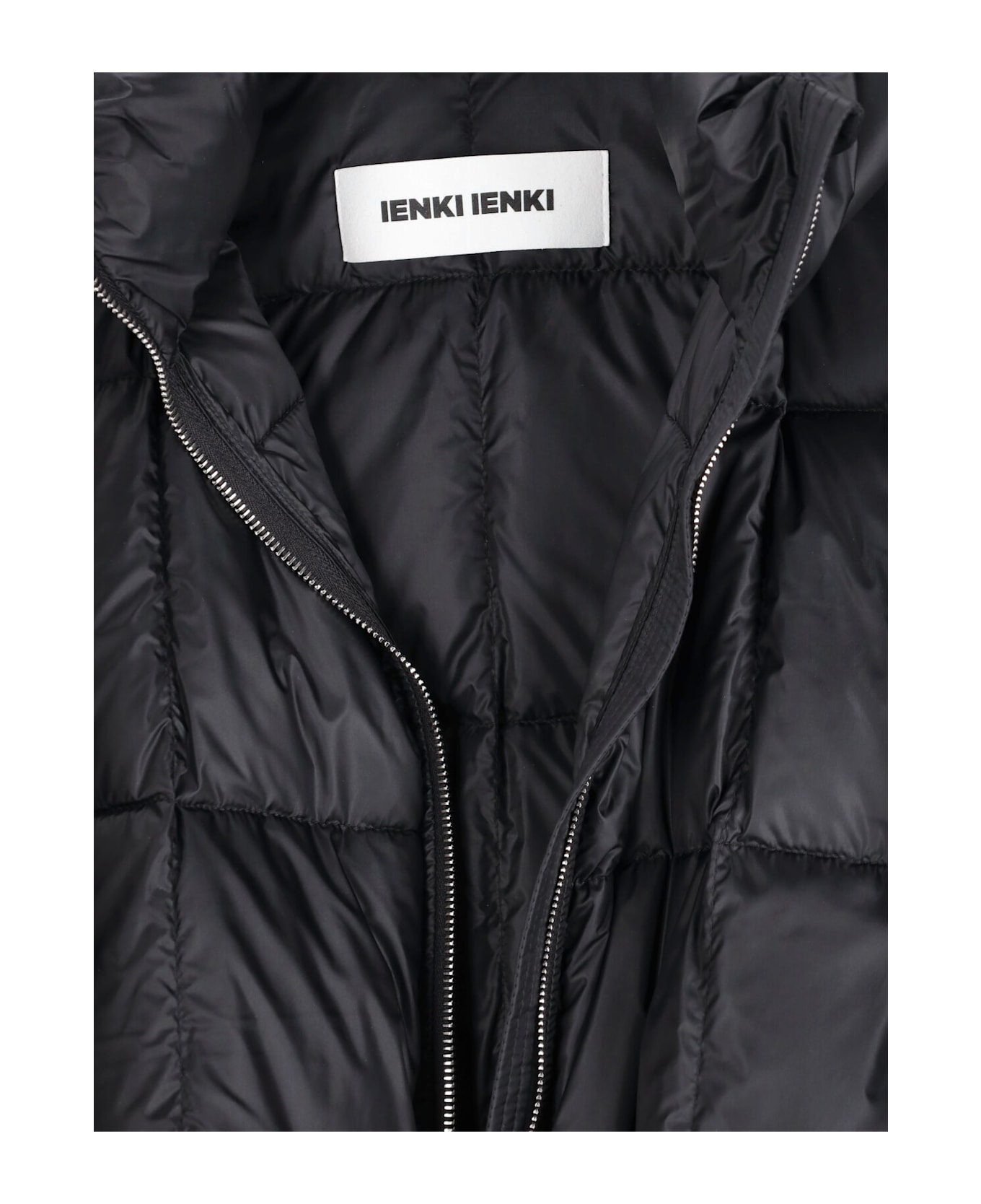 IENKI IENKI Maxi 'pyramid Leon' Down Jacket - Black  
