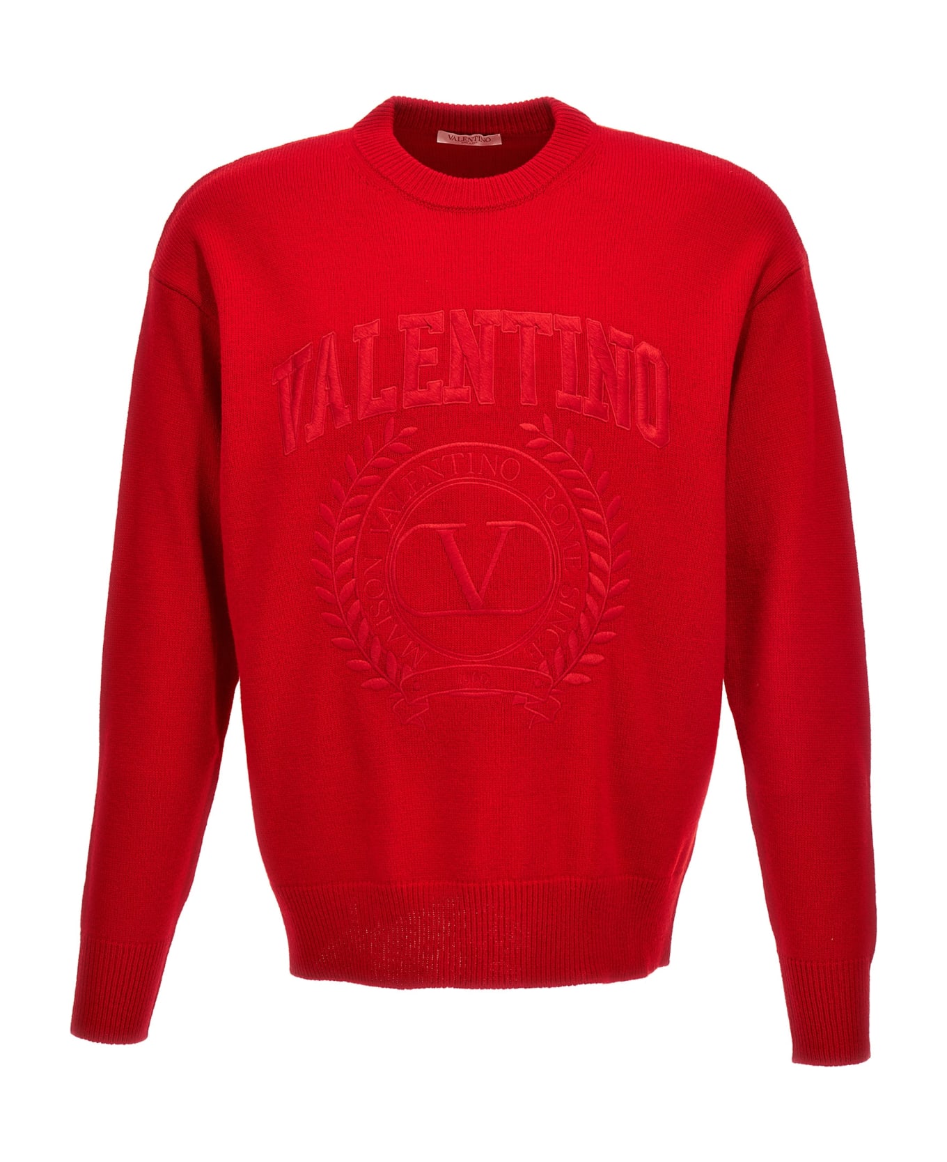 Valentino Garavani Valentino Logo Embroidery Sweater - Red
