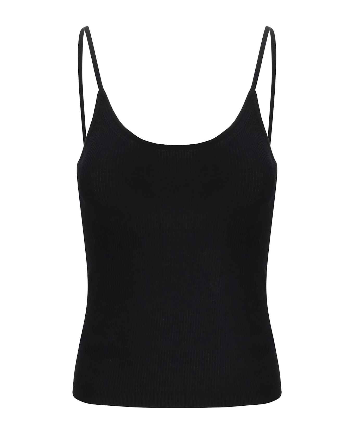 Chloé Ribbed Top - Black