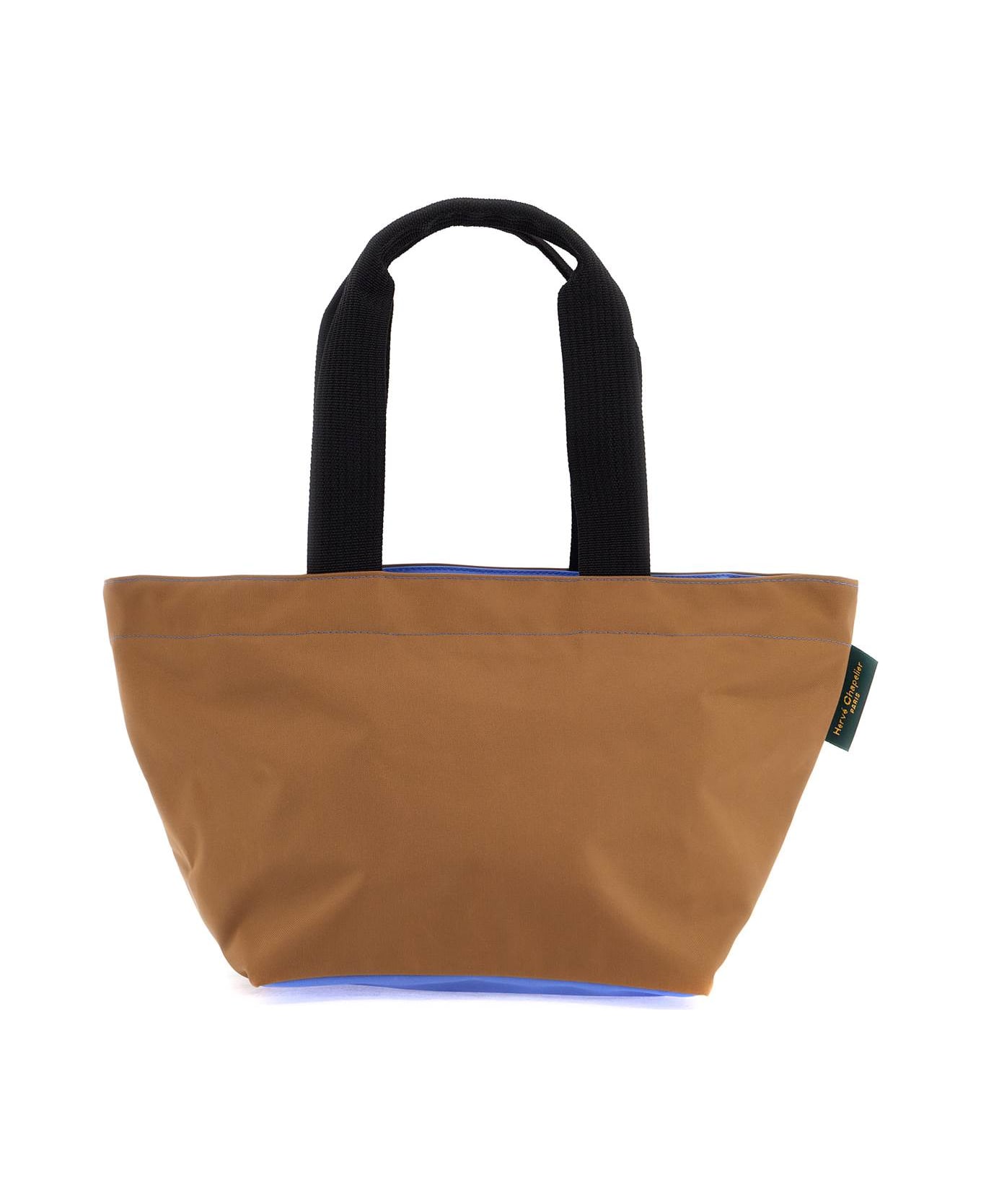 Hervè Chapelier Medium Two Tone Tote Bag - CHAMOIS MYOSOTIS (Beige)