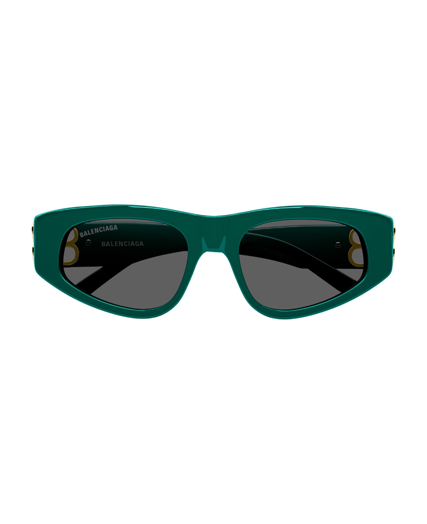 Balenciaga Eyewear BB0095S Sunglasses - Green Gold Grey サングラス
