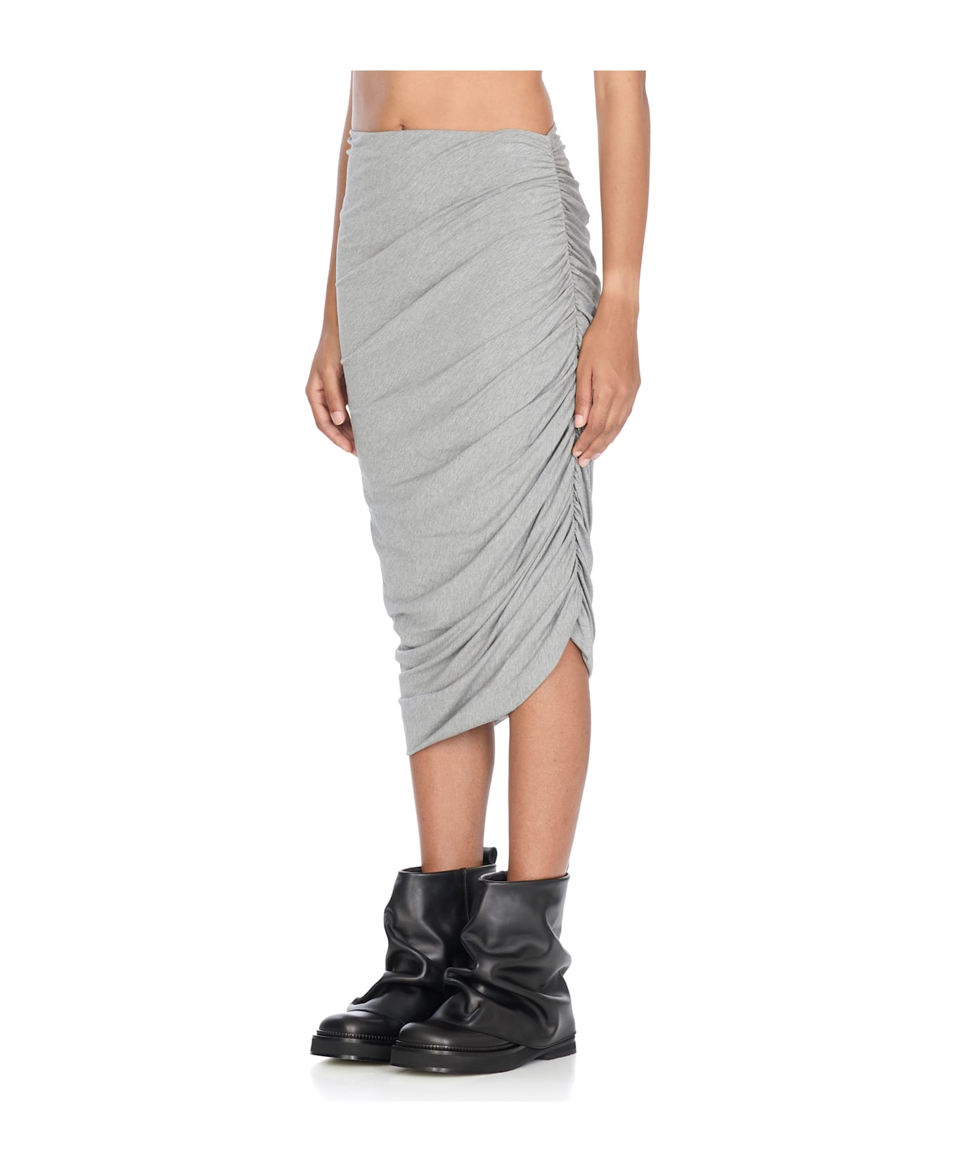 The Attico Viscose Skirt - Grey
