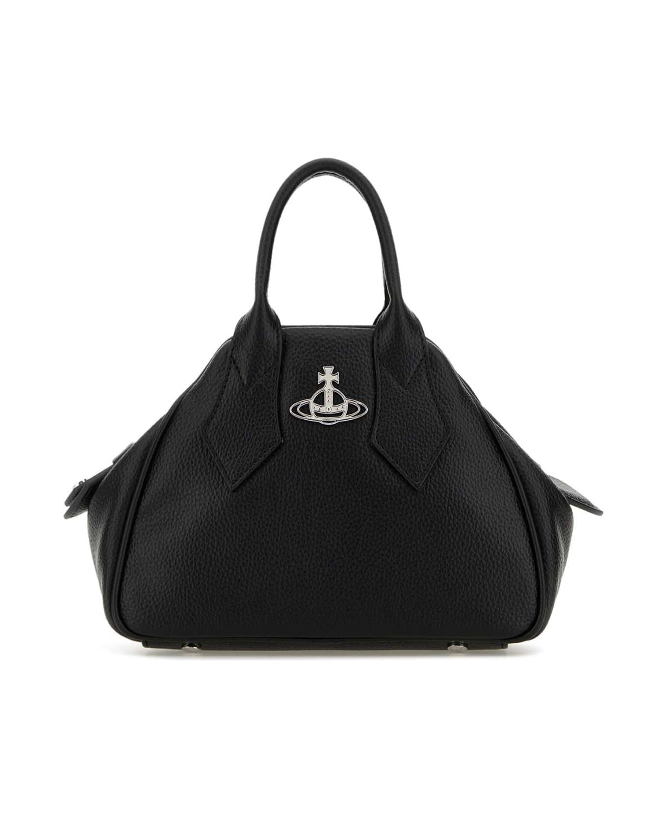 Vivienne Westwood Black Synthetic Leather Small Yasmine Handbag - Black