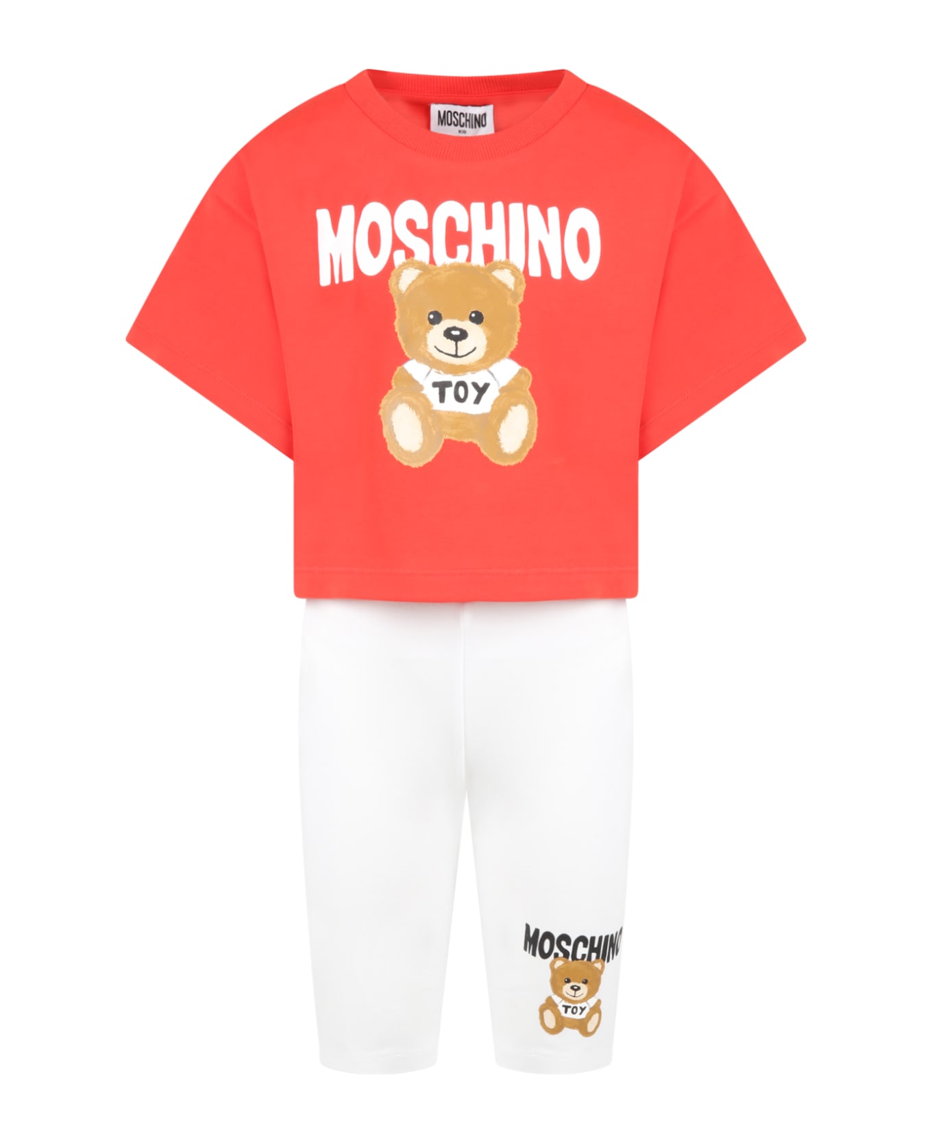 Moschino Multicolor Set For Girl With Teddy Bear And Logo - Multicolor