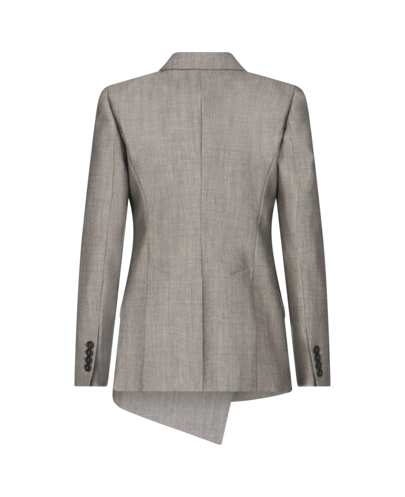 Alexander McQueen Single Buttoned Blazer - Grey