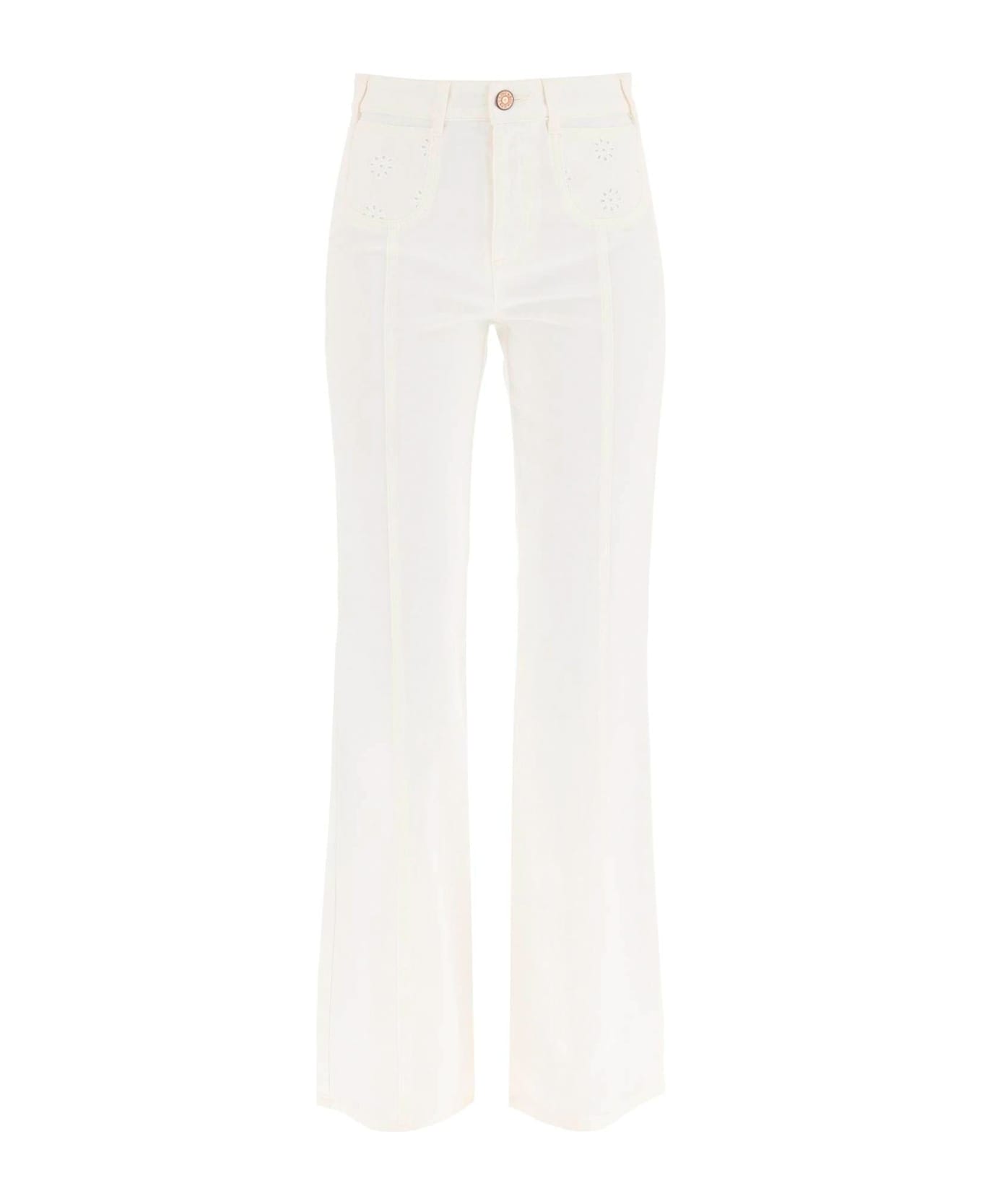See by Chloé Denim Jeans - White ボトムス