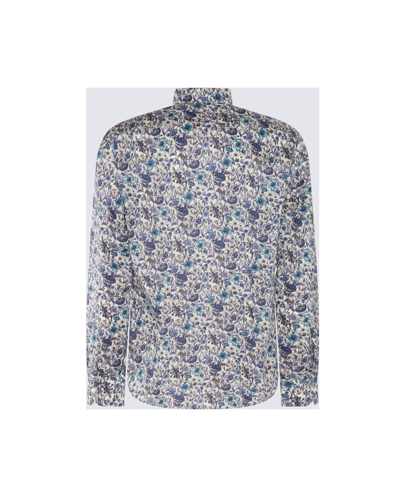 Paul Smith White Multicolour Cotton Shirt - LIGHT BLUE