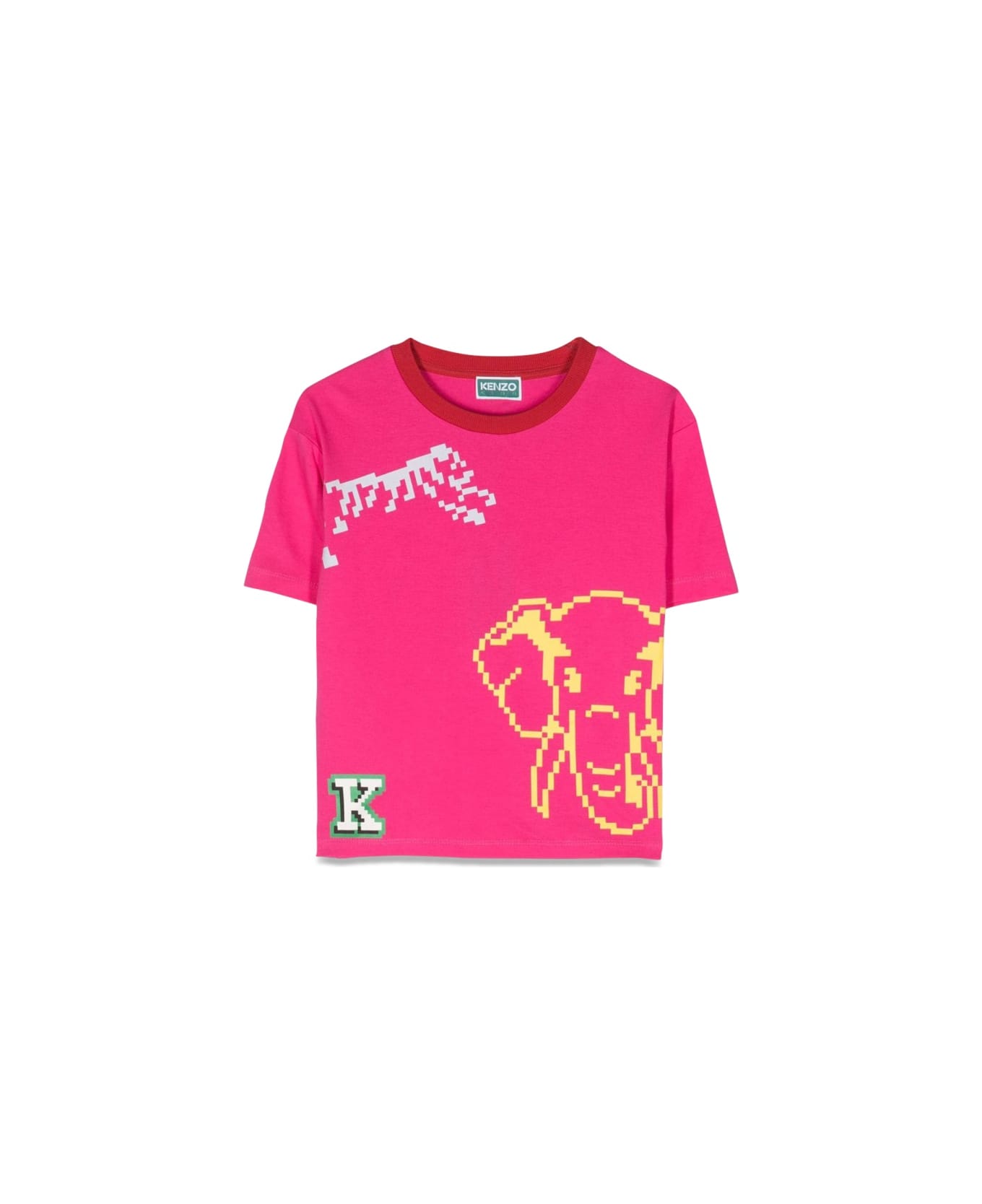 Kenzo Kids Mc T-shirt - FUCHSIA