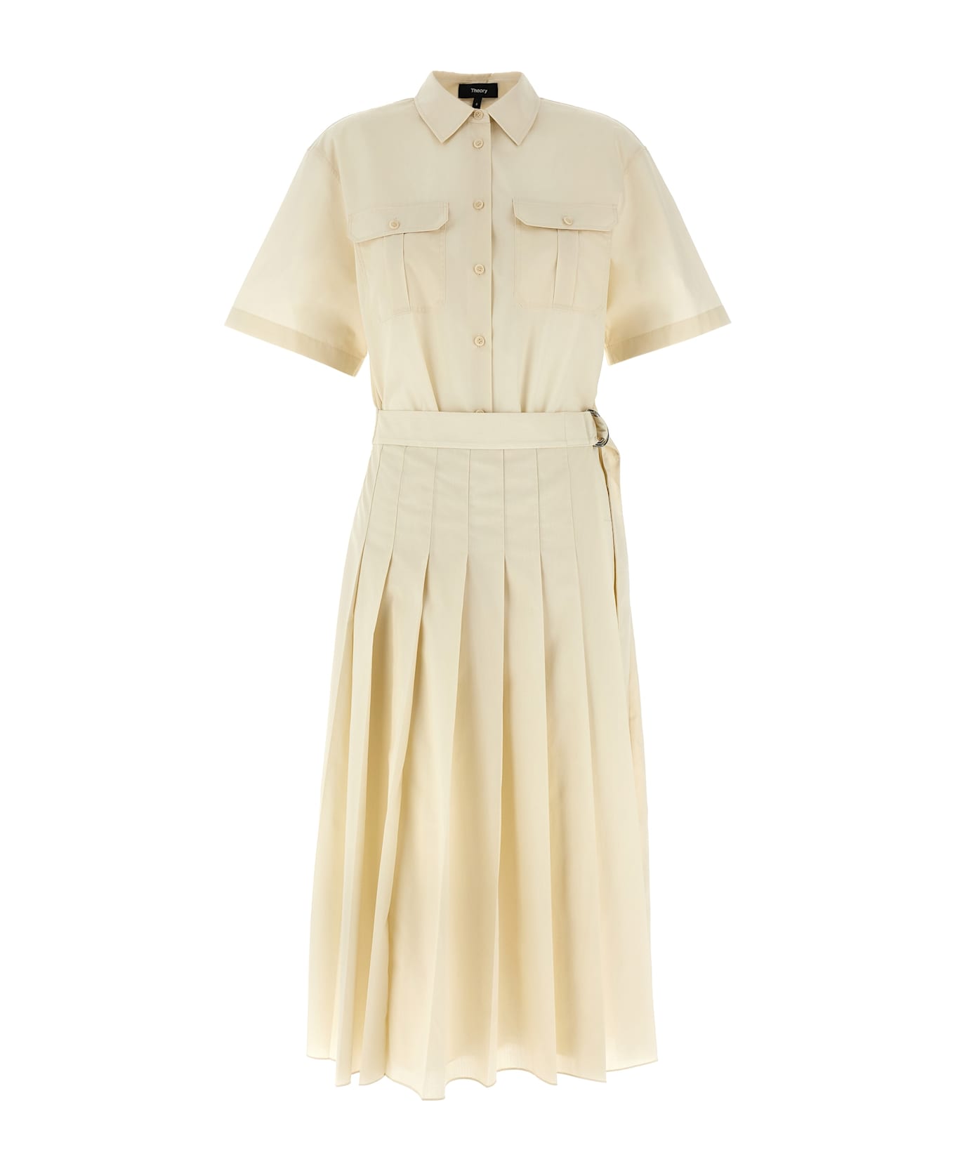 Theory Wrap Dress - Beige